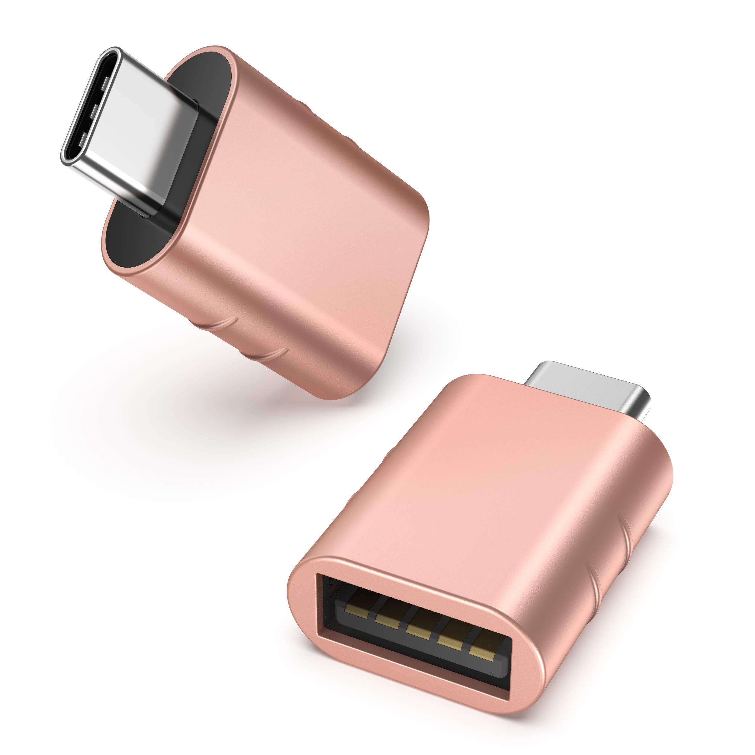 Syntech USB-C naar USB-adapter, 2 USB-C mannelijk naar USB-C vrouwelijk adapter, compatibel met iPhone 16 Pro Max iMac iPad Pro 2021, MacBook Air Pro 2020 en andere Type-C/Thunderbolt 3-apparaten, blauw