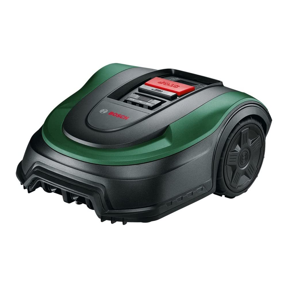 Bosch Home and Garden Indego XS 300 Robotmaaier (met geïntegreerde 18 V-accu, inclusief laadstation, snijbreedte 19 cm, voor gazons tot 300 m², in doos) Zwart, Groen 