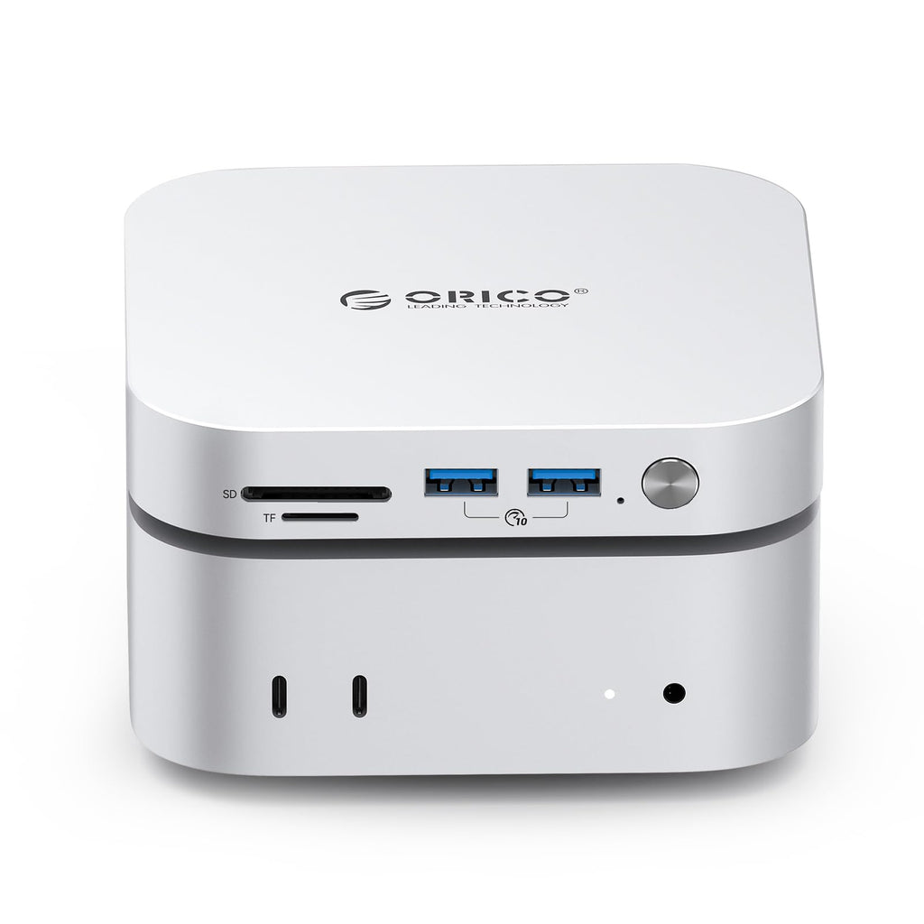 ORICO Minimata 1TB opslag- en dockingstation, externe SSD-uitbreiding voor Mac mini M4, tot 1000 MB/s, USB 3.2/SD/TF/audiopoorten, naadloos ontwerp - M4Max 