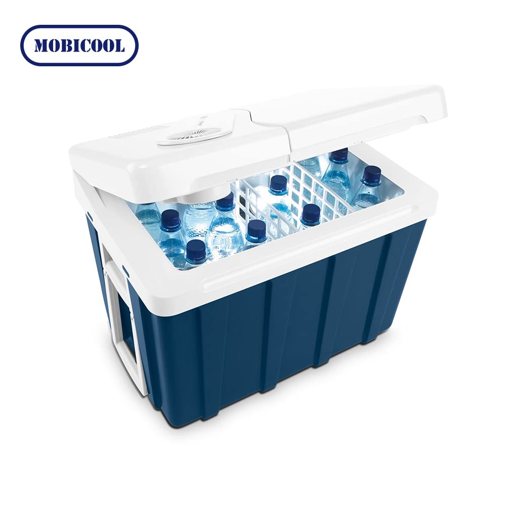 Mobicool MQ40A elektrische koelbox, aluminium, MQ40A, minikoelkast voor auto, werk, vrachtwagen en camping 
