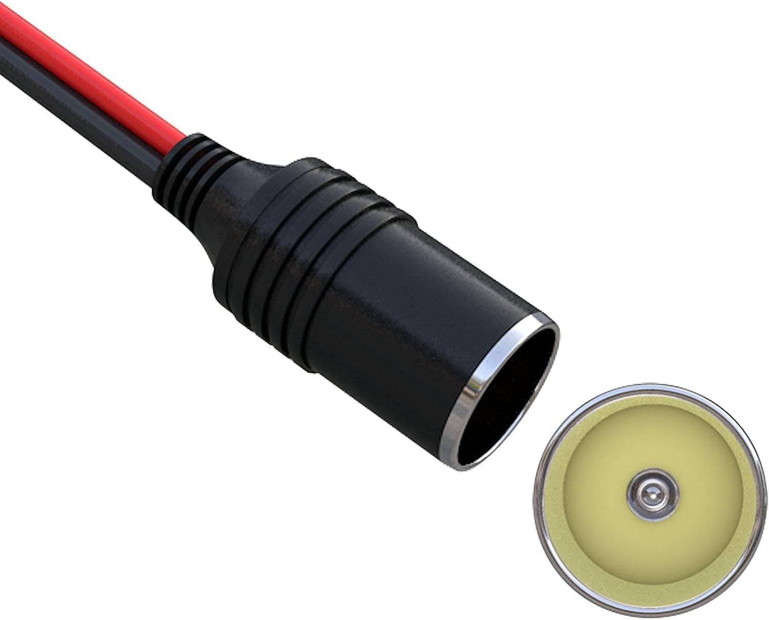 GTIWUNG Auto Motorfiets Sigarettenaansteker Adapter DRIE-WEG Stopcontact Splitter, 1 naar 2 Auto Sigarettenaansteker Pluggen 12V/24V 