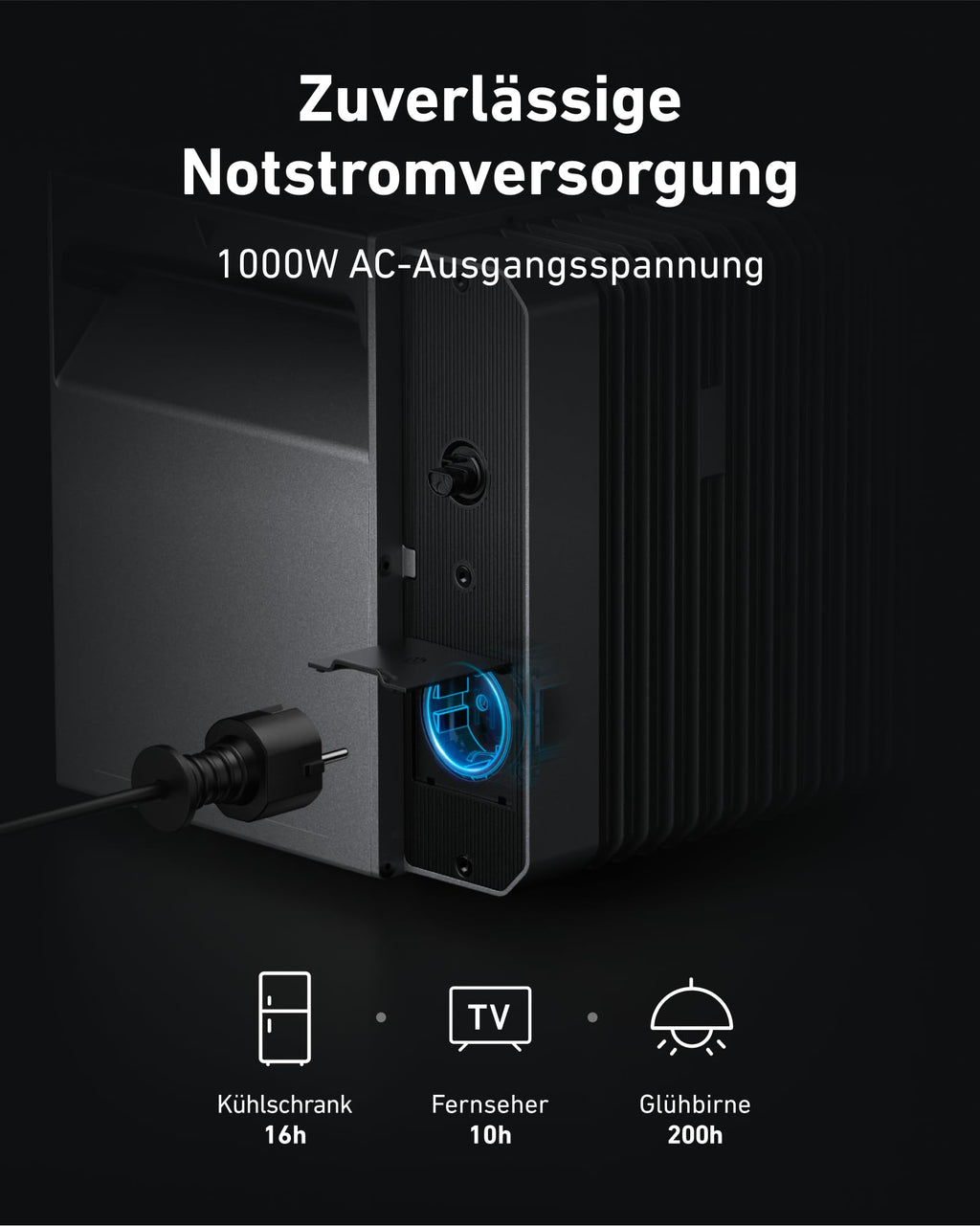 Anker SOLIX Solar Bank 2 E1600 Pro met geheugen, alles-in-één energieopslag met micro-omvormer, 1,6 kWh, 4 MPPT 2400 W zonne-energie-ingang, 1000 W AC, 6000 laadcycli, capaciteit van 9,6 kWh, plug &amp; play 