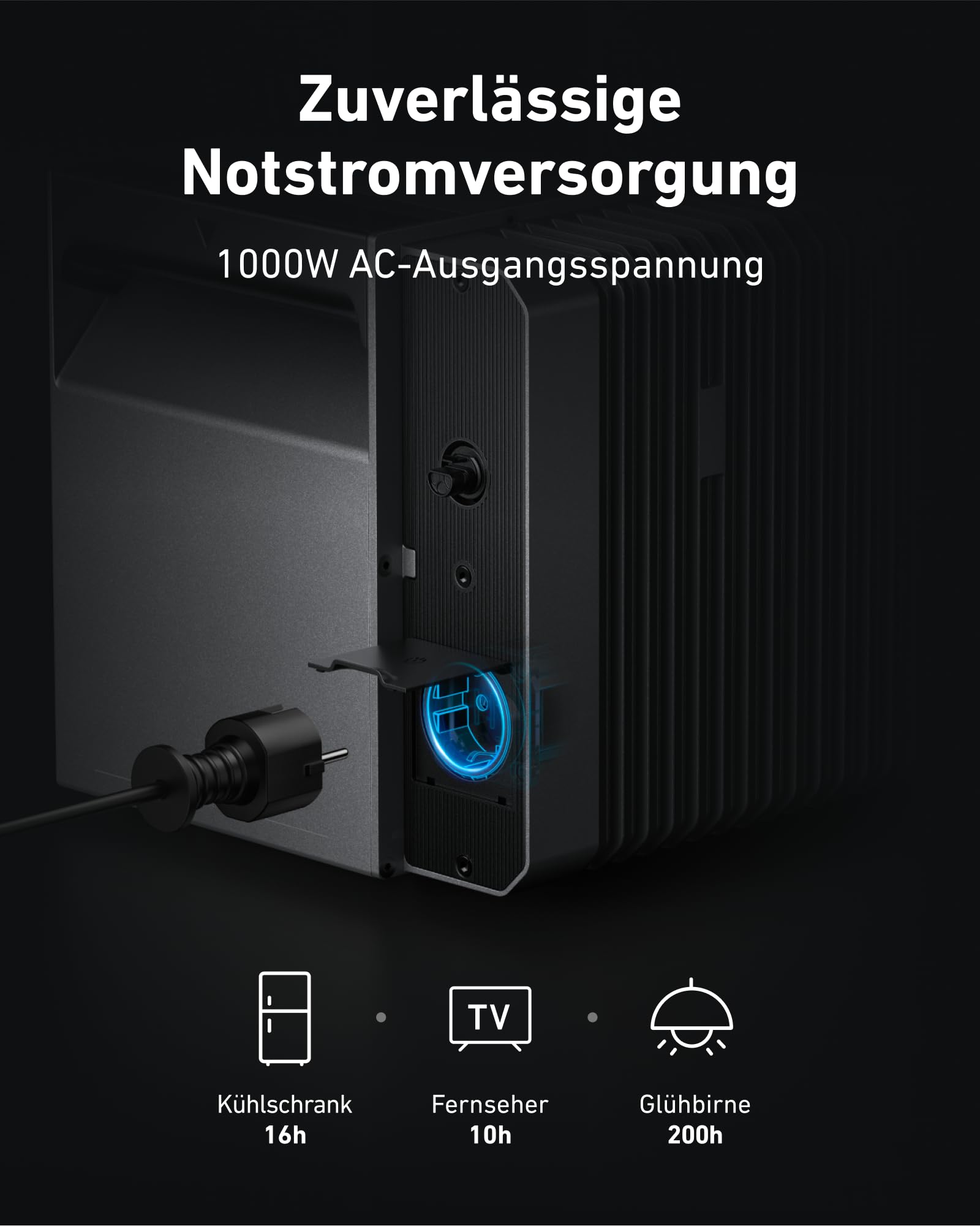 Anker SOLIX Solar Bank 2 E1600 Pro met geheugen, alles-in-één energieopslag met micro-omvormer, 1,6 kWh, 4 MPPT 2400 W zonne-energie-ingang, 1000 W AC, 6000 laadcycli, capaciteit van 9,6 kWh, plug &amp; play 