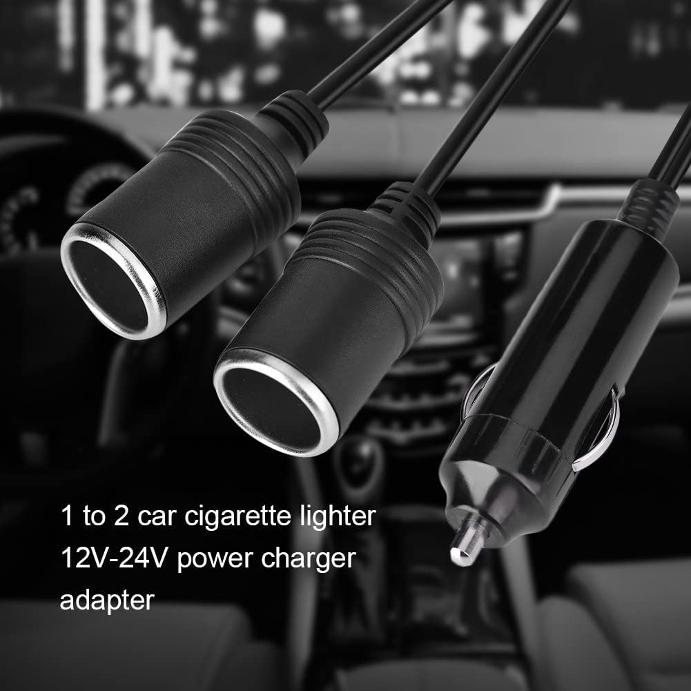GTIWUNG Auto Motorfiets Sigarettenaansteker Adapter DRIE-WEG Stopcontact Splitter, 1 naar 2 Auto Sigarettenaansteker Pluggen 12V/24V 