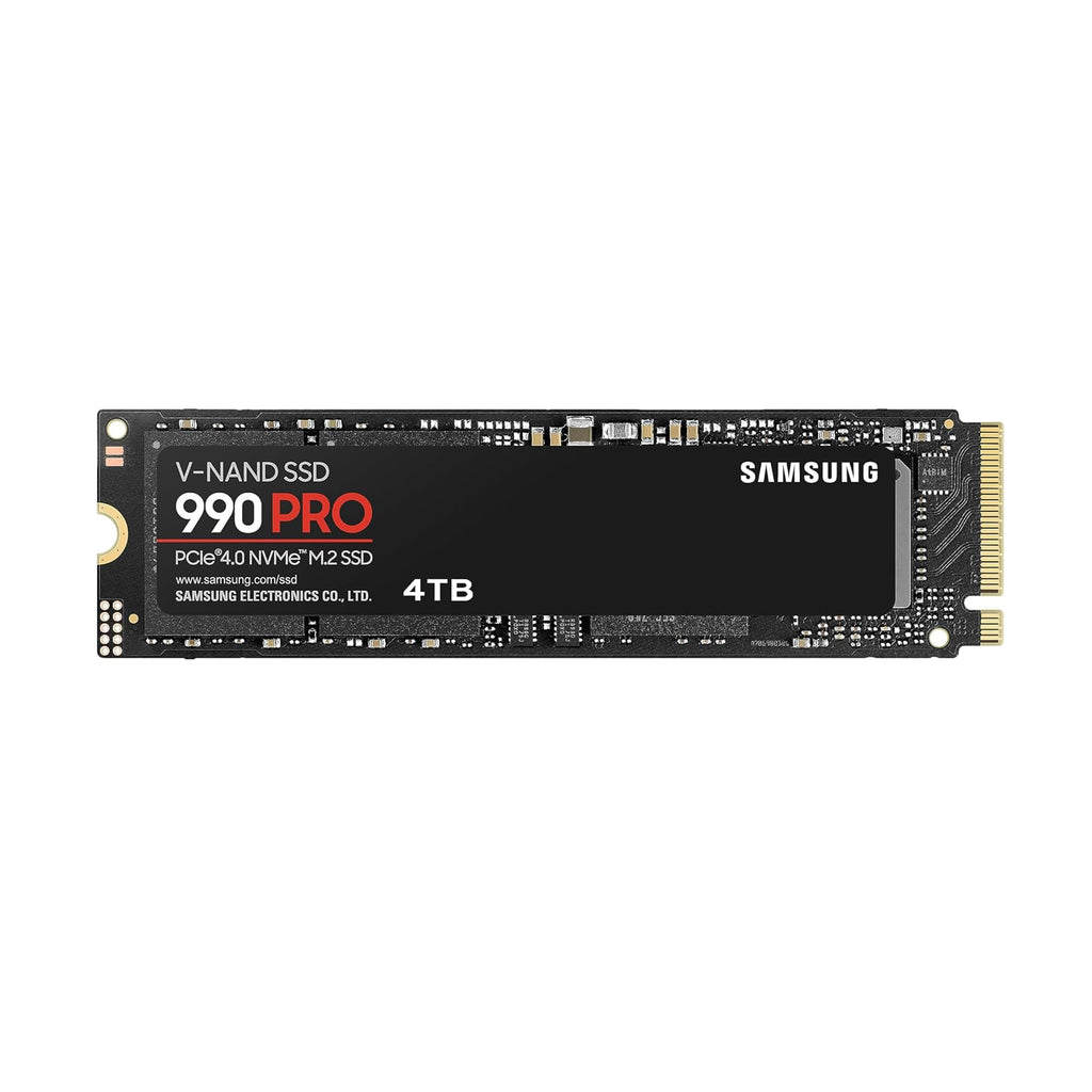 Samsung 990 PRO NVMe M.2 SSD, 2 TB, PCIe 4.0, 7.450 MB/s lezen, 6.900 MB/s schrijven, interne SSD, interne SSD voor gaming en videobewerking, zwart, MZ-V9P2T0BW 