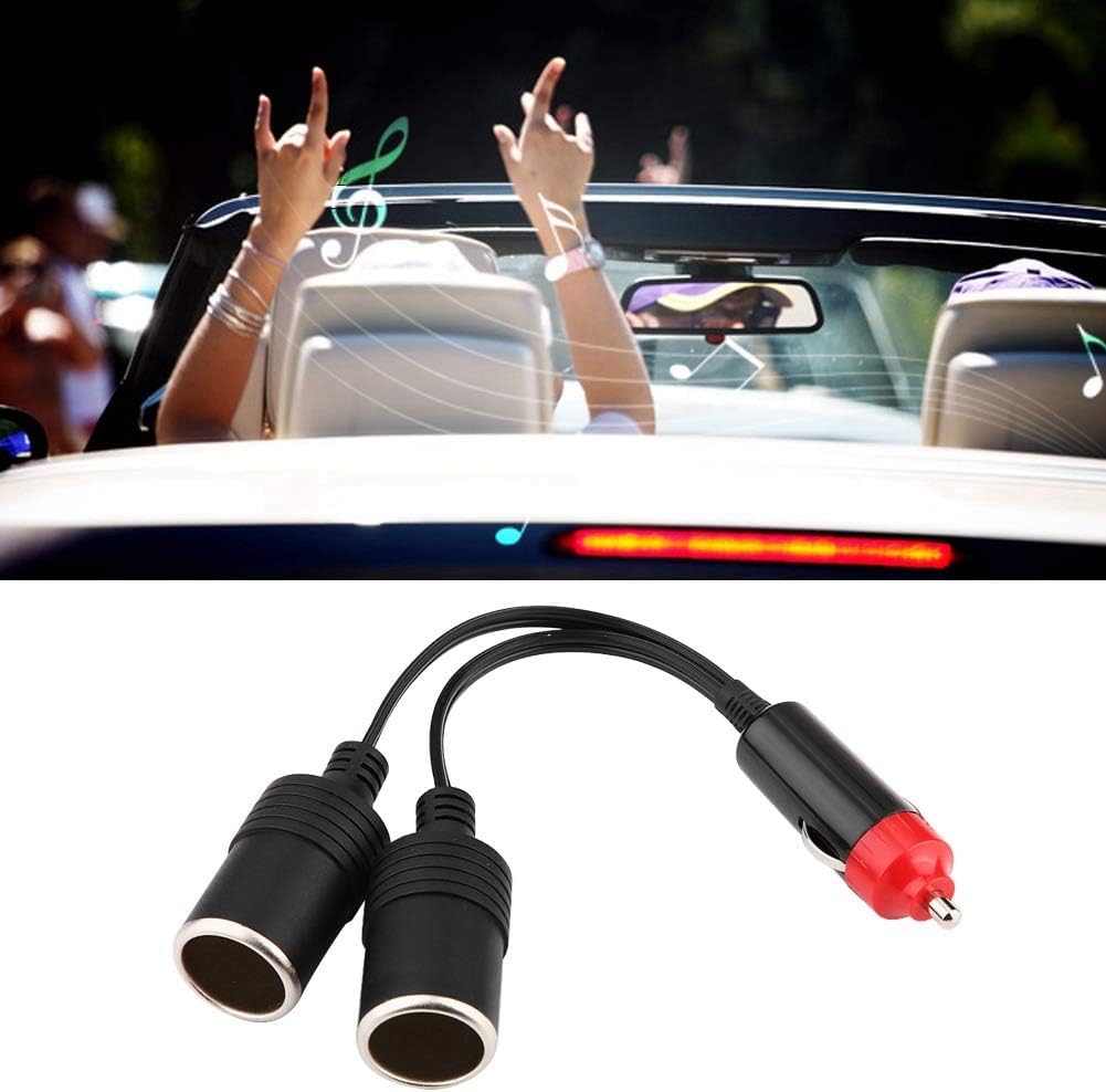 GTIWUNG Auto Motorfiets Sigarettenaansteker Adapter DRIE-WEG Stopcontact Splitter, 1 naar 2 Auto Sigarettenaansteker Pluggen 12V/24V 
