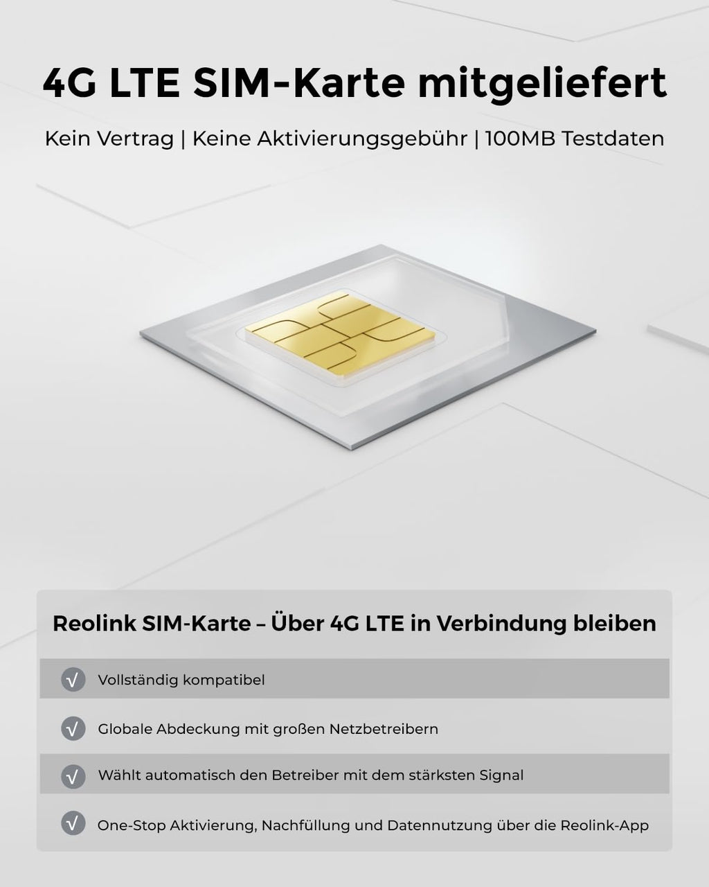 Reolink 3G/4G LTE beveiligingscamera met simkaart, 5MP 355°/140° PTZ zonnecamera voor buiten, kleuren nachtzicht, persoons-/huisdierdetectie, alarmfiltering, stand-alone, Go PT Plus + zonnepaneel + 32GB microSD 