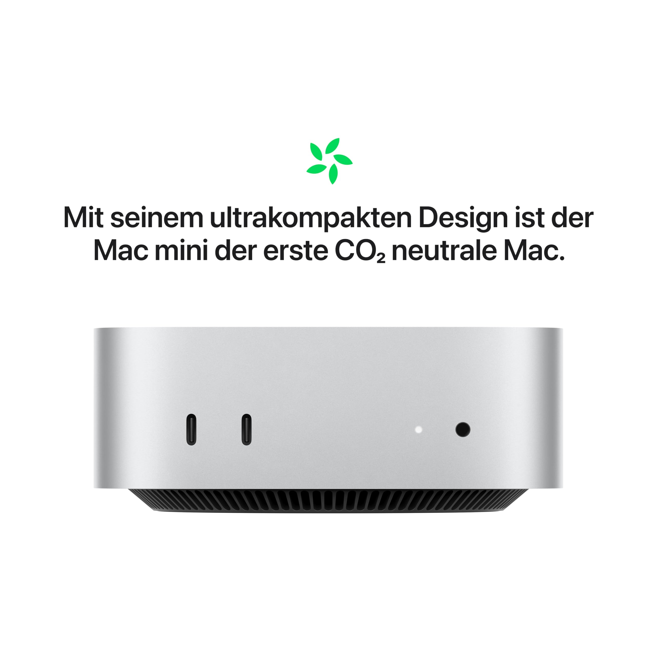 Apple Mac mini desktopcomputer met M4-chip met 10-core CPU en 10-core GPU: 16 GB gedeeld geheugen, 256 GB SSD-opslag, Gigabit Ethernet. Werkt met iPhone/iPad. 