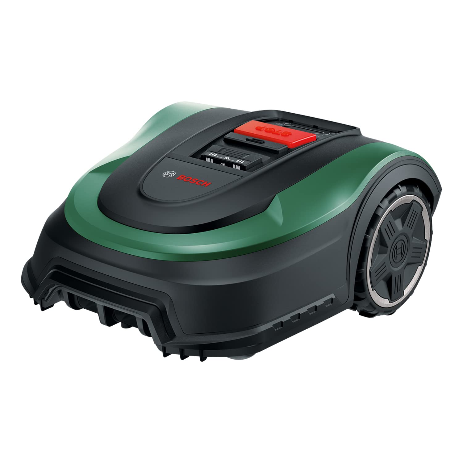 Bosch Home and Garden Indego XS 300 Robotmaaier (met geïntegreerde 18 V-accu, inclusief laadstation, snijbreedte 19 cm, voor gazons tot 300 m², in doos) Zwart, Groen 