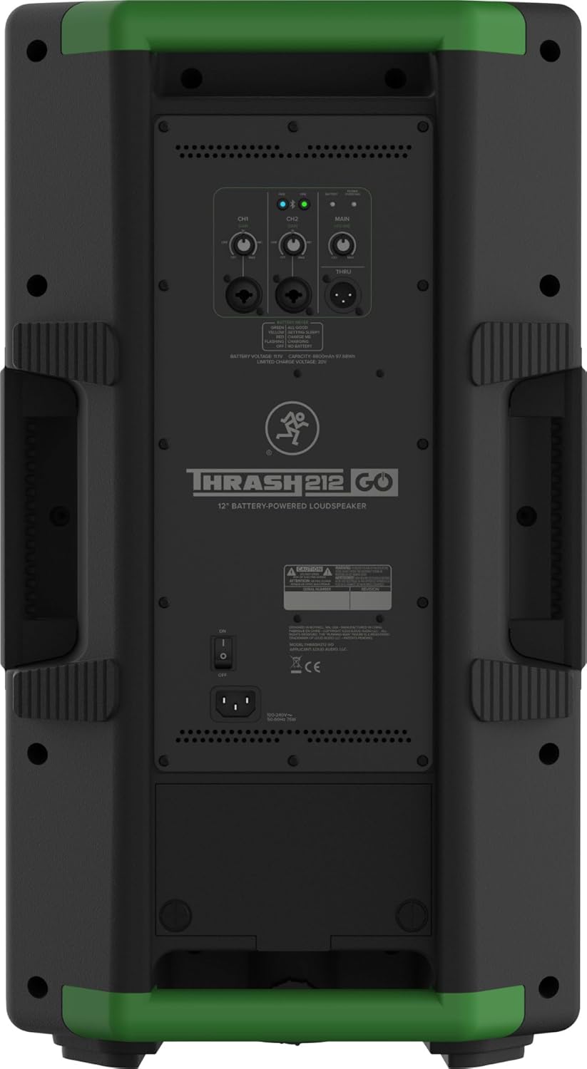 Mackie Thrash212 GO Batterij-aangedreven luidspreker met 12" woofer