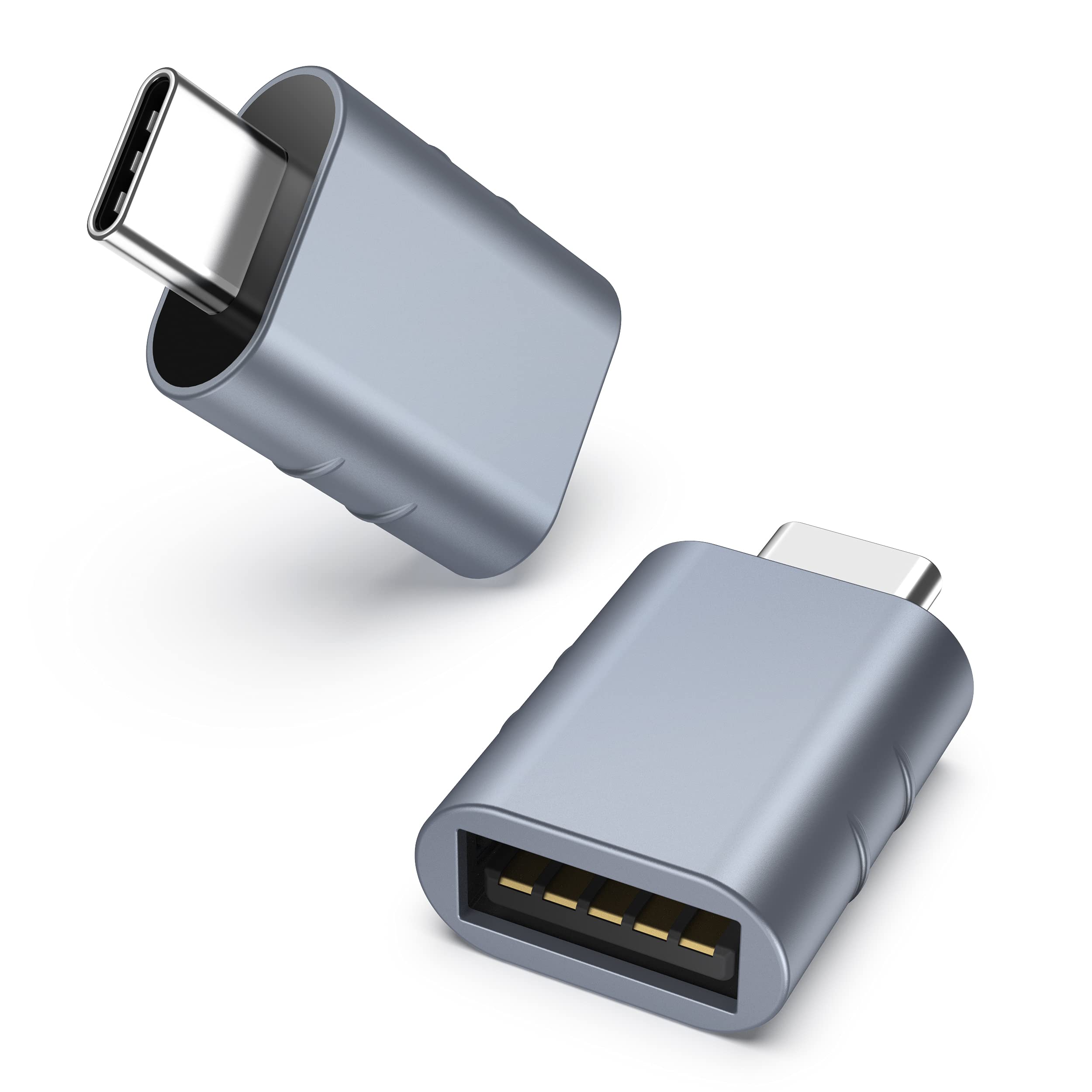 Syntech USB-C naar USB-adapter, 2 USB-C mannelijk naar USB-C vrouwelijk adapter, compatibel met iPhone 16 Pro Max iMac iPad Pro 2021, MacBook Air Pro 2020 en andere Type-C/Thunderbolt 3-apparaten, blauw 