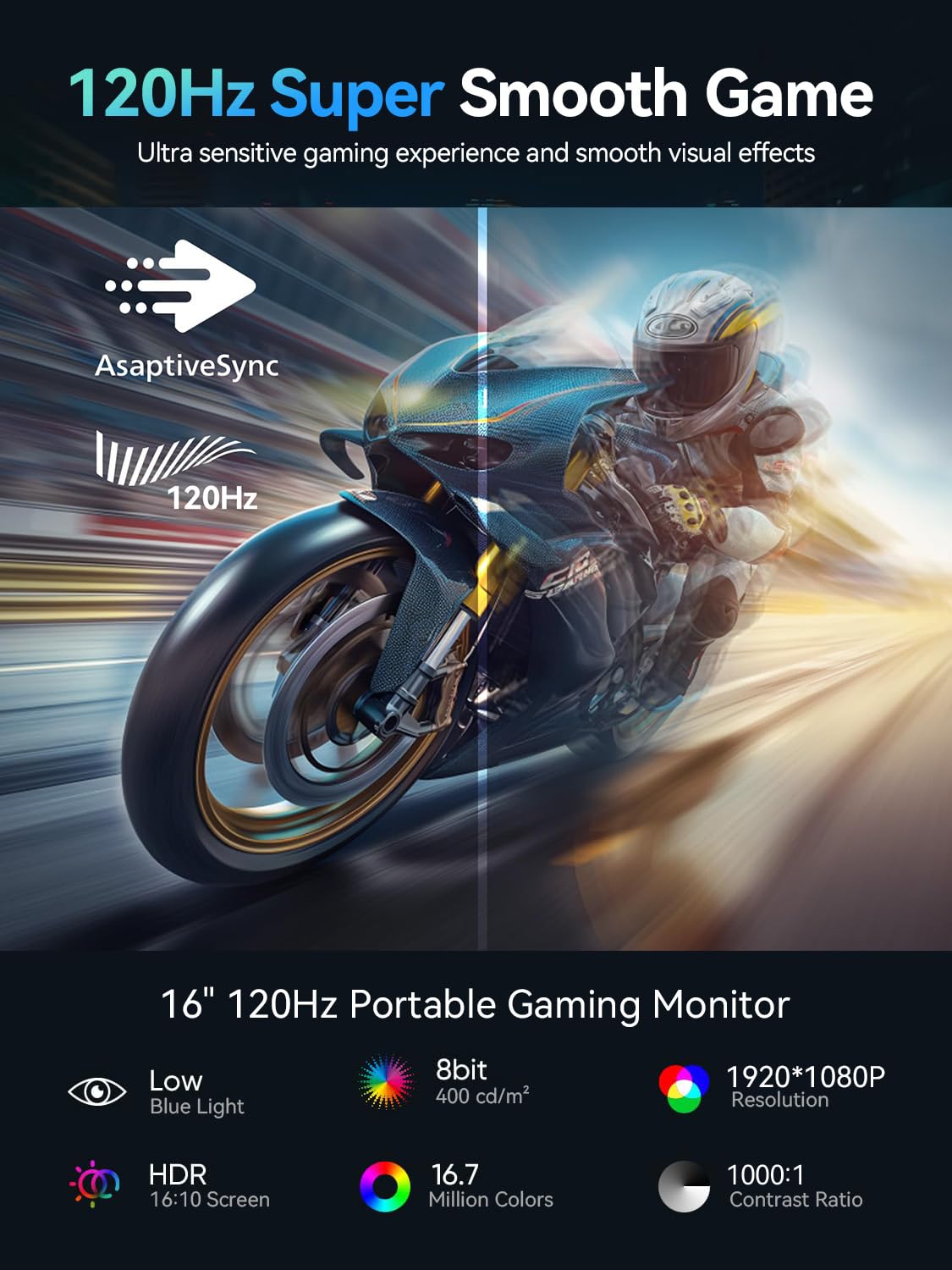 UPERFECT Draagbare Monitor Touchscreen 21,5 inch 120Hz Draagbare Monitor Touchscreen 1300:1 1080P Scherm Geïntegreerde Montage HDMI USB C voor PC Laptop Game Console, Metalen Behuizing VESA Compatibel 