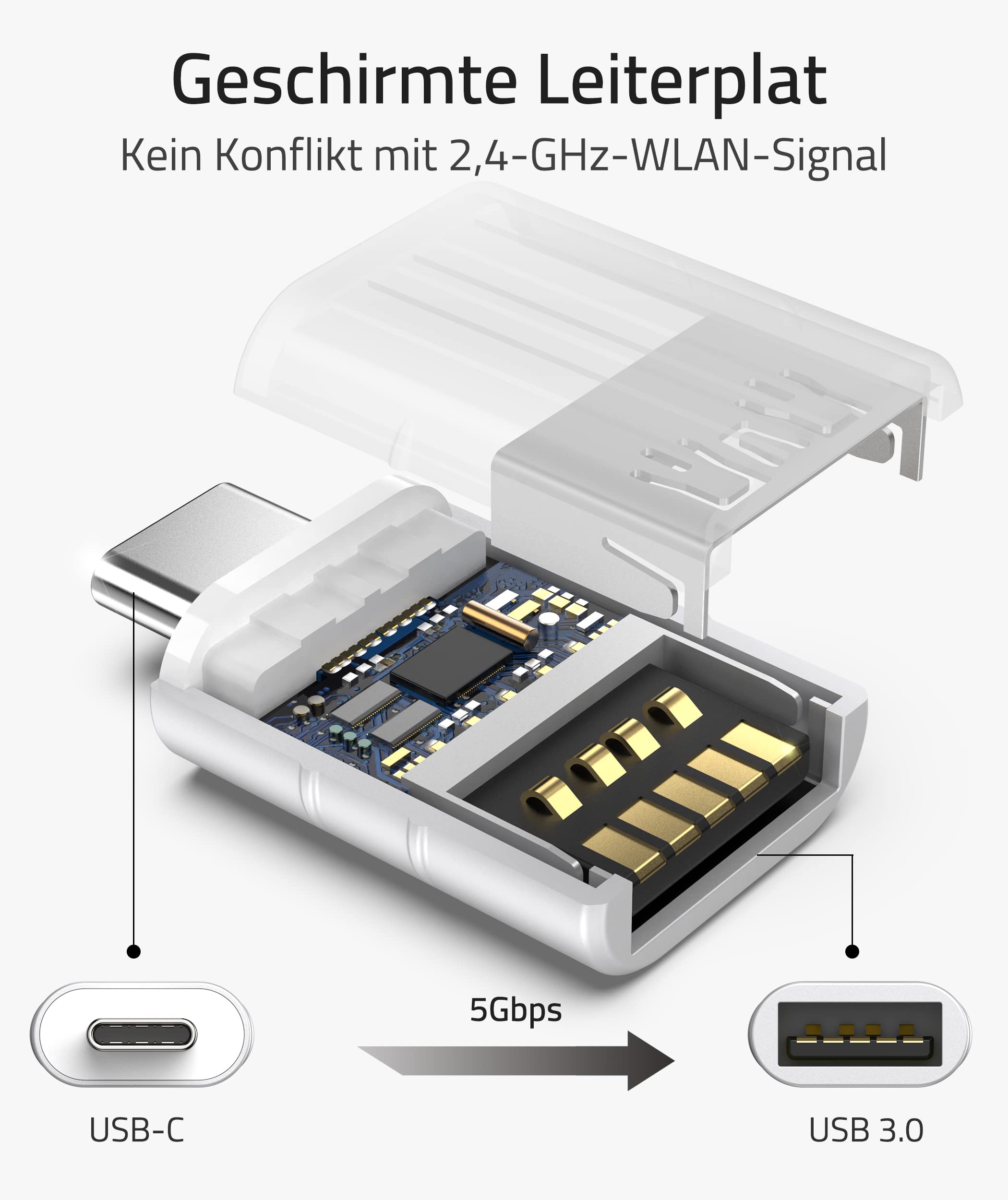 Syntech USB-C naar USB-adapter, 2 USB-C mannelijk naar USB-C vrouwelijk adapter, compatibel met iPhone 16 Pro Max iMac iPad Pro 2021, MacBook Air Pro 2020 en andere Type-C/Thunderbolt 3-apparaten, blauw 