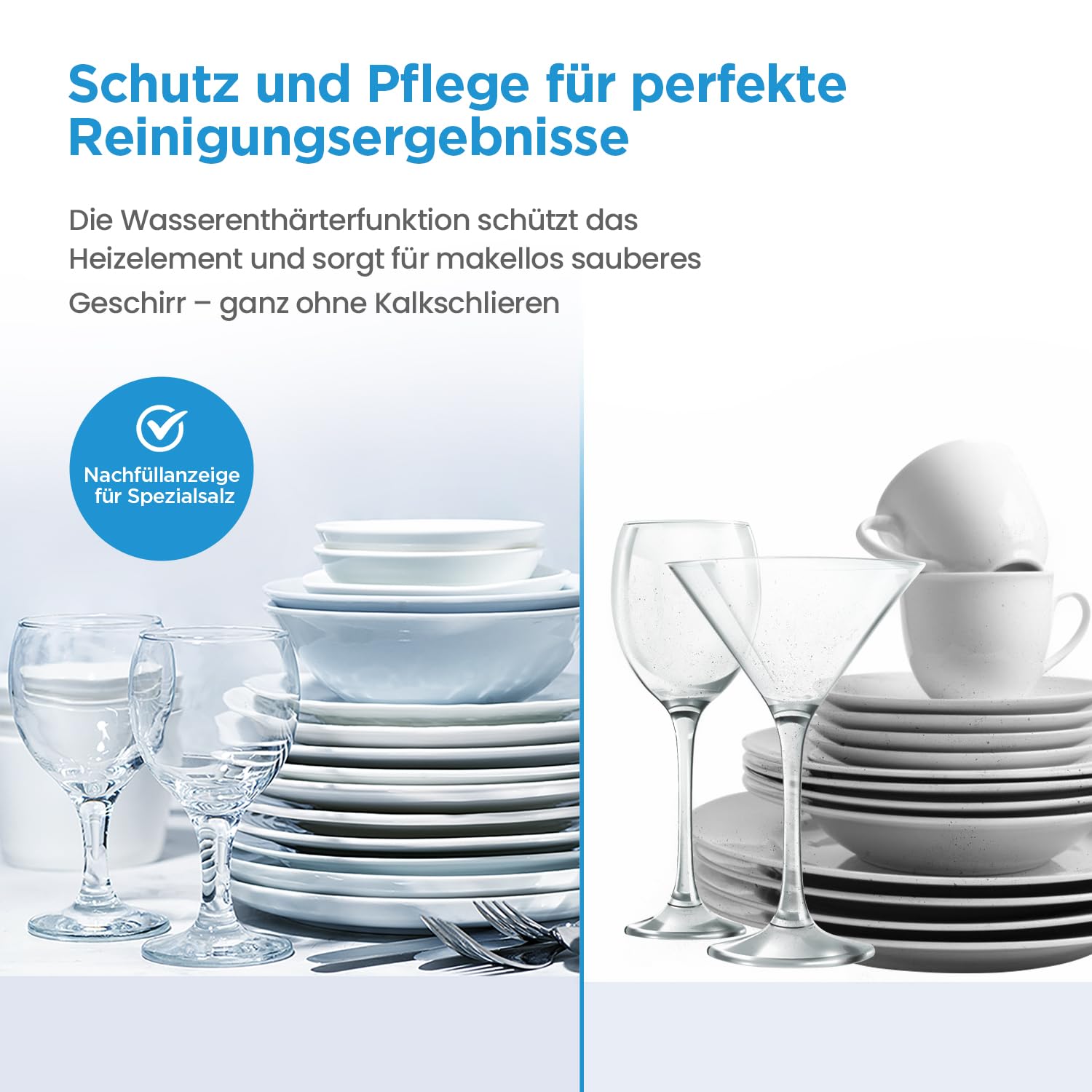 Midea ST 3.6F wi aanrechtvaatwasser, 6 wasprogramma's, startuitstel, extra droogfunctie, IoT-bediening, minivaatwasser, ideaal voor kleine appartementen, wit 