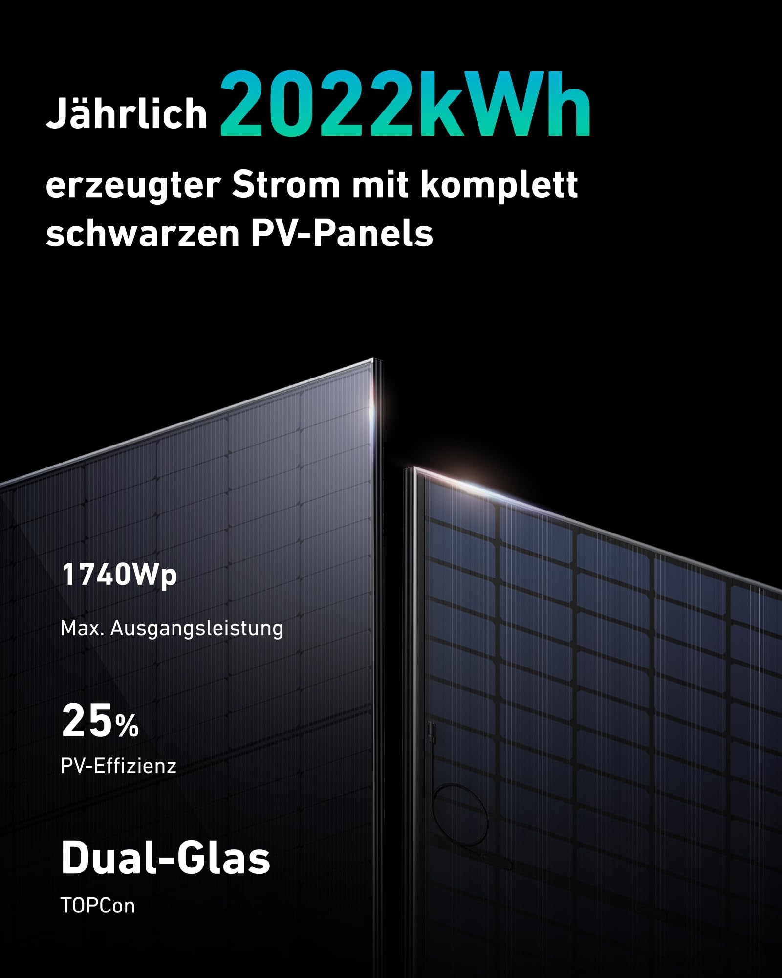 Anker SOLIX Solar Bank 2 E1600 Pro met geheugen, alles-in-één energieopslag met micro-omvormer, 1,6 kWh, 4 MPPT 2400 W zonne-energie-ingang, 1000 W AC, 6000 laadcycli, capaciteit van 9,6 kWh, plug &amp; play 