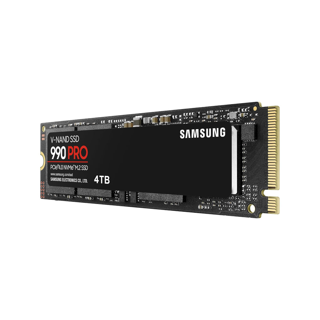 Samsung 990 PRO NVMe M.2 SSD, 2 TB, PCIe 4.0, 7.450 MB/s lezen, 6.900 MB/s schrijven, interne SSD, interne SSD voor gaming en videobewerking, zwart, MZ-V9P2T0BW 