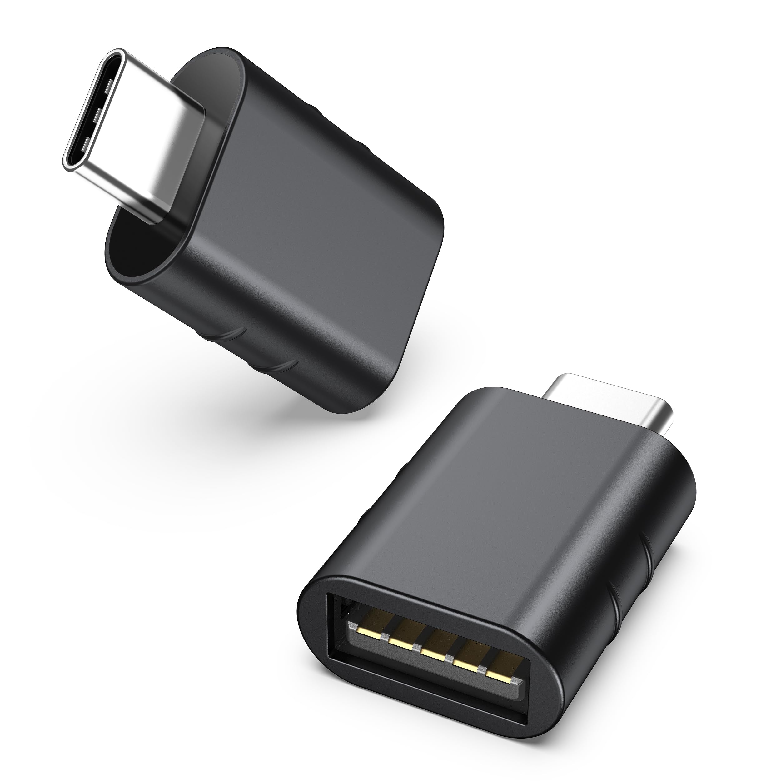 Syntech USB-C naar USB-adapter, 2 USB-C mannelijk naar USB-C vrouwelijk adapter, compatibel met iPhone 16 Pro Max iMac iPad Pro 2021, MacBook Air Pro 2020 en andere Type-C/Thunderbolt 3-apparaten, blauw 