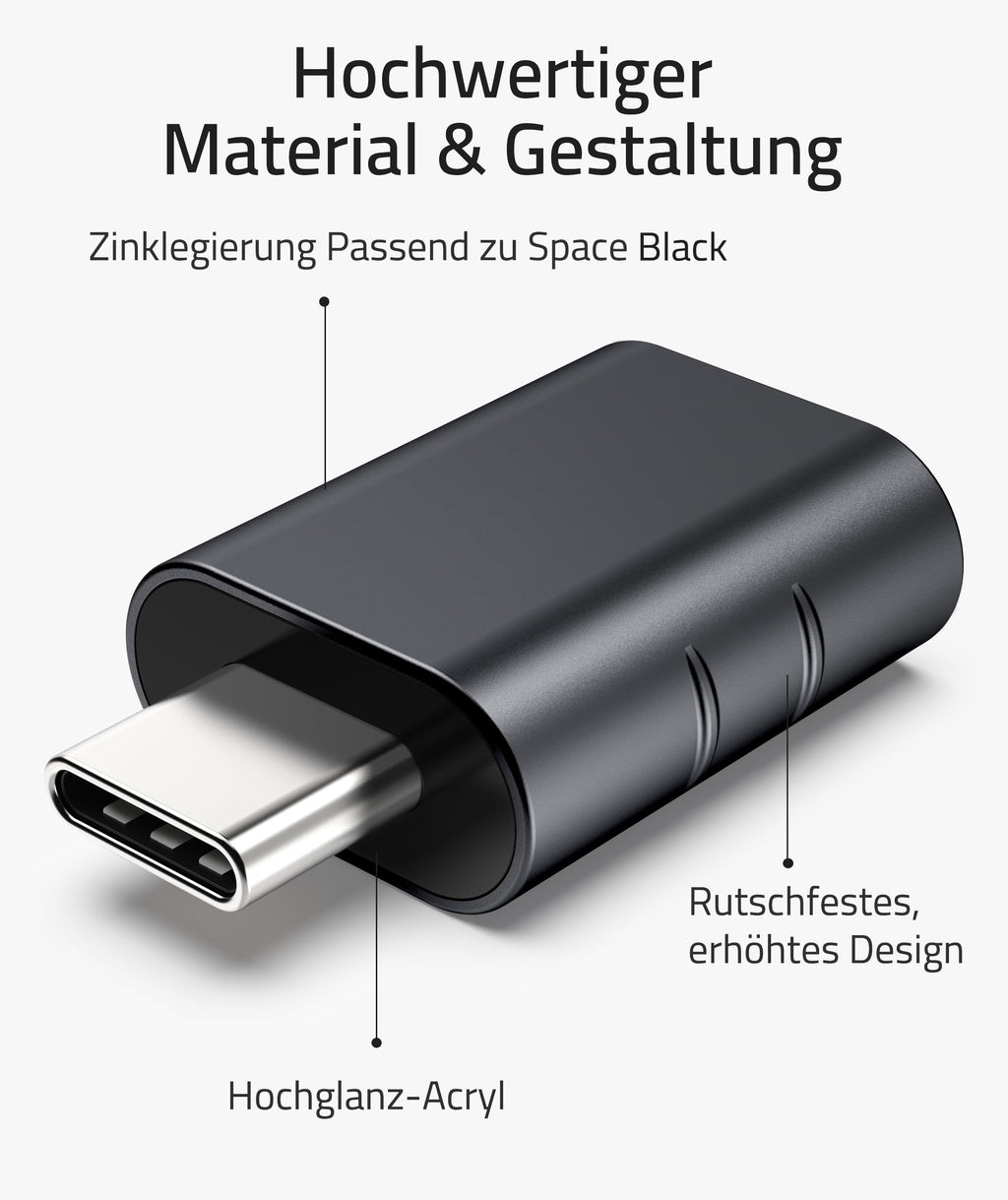 Syntech USB-C naar USB-adapter, 2 USB-C mannelijk naar USB-C vrouwelijk adapter, compatibel met iPhone 16 Pro Max iMac iPad Pro 2021, MacBook Air Pro 2020 en andere Type-C/Thunderbolt 3-apparaten, blauw 