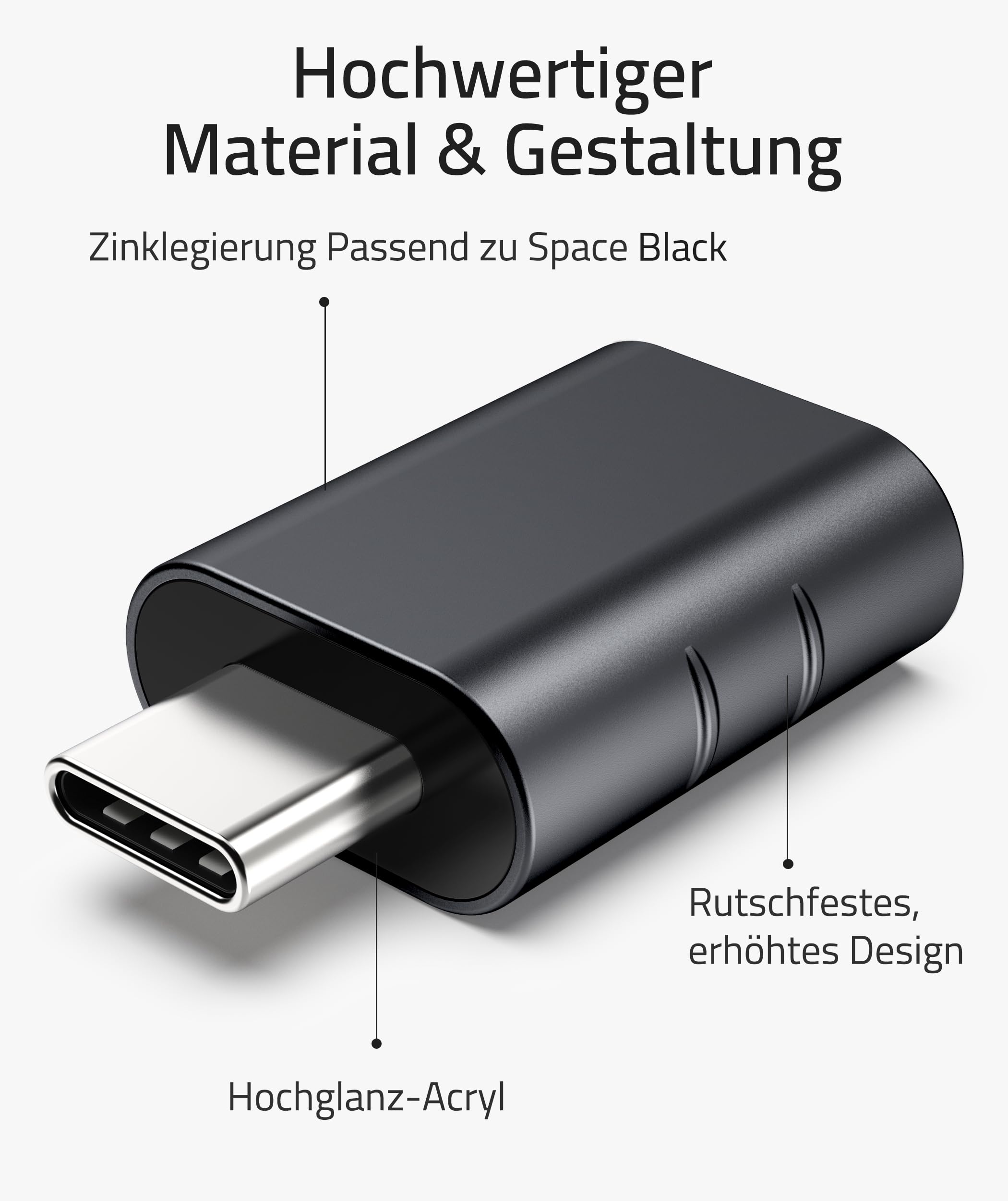 Syntech USB-C naar USB-adapter, 2 USB-C mannelijk naar USB-C vrouwelijk adapter, compatibel met iPhone 16 Pro Max iMac iPad Pro 2021, MacBook Air Pro 2020 en andere Type-C/Thunderbolt 3-apparaten, blauw 