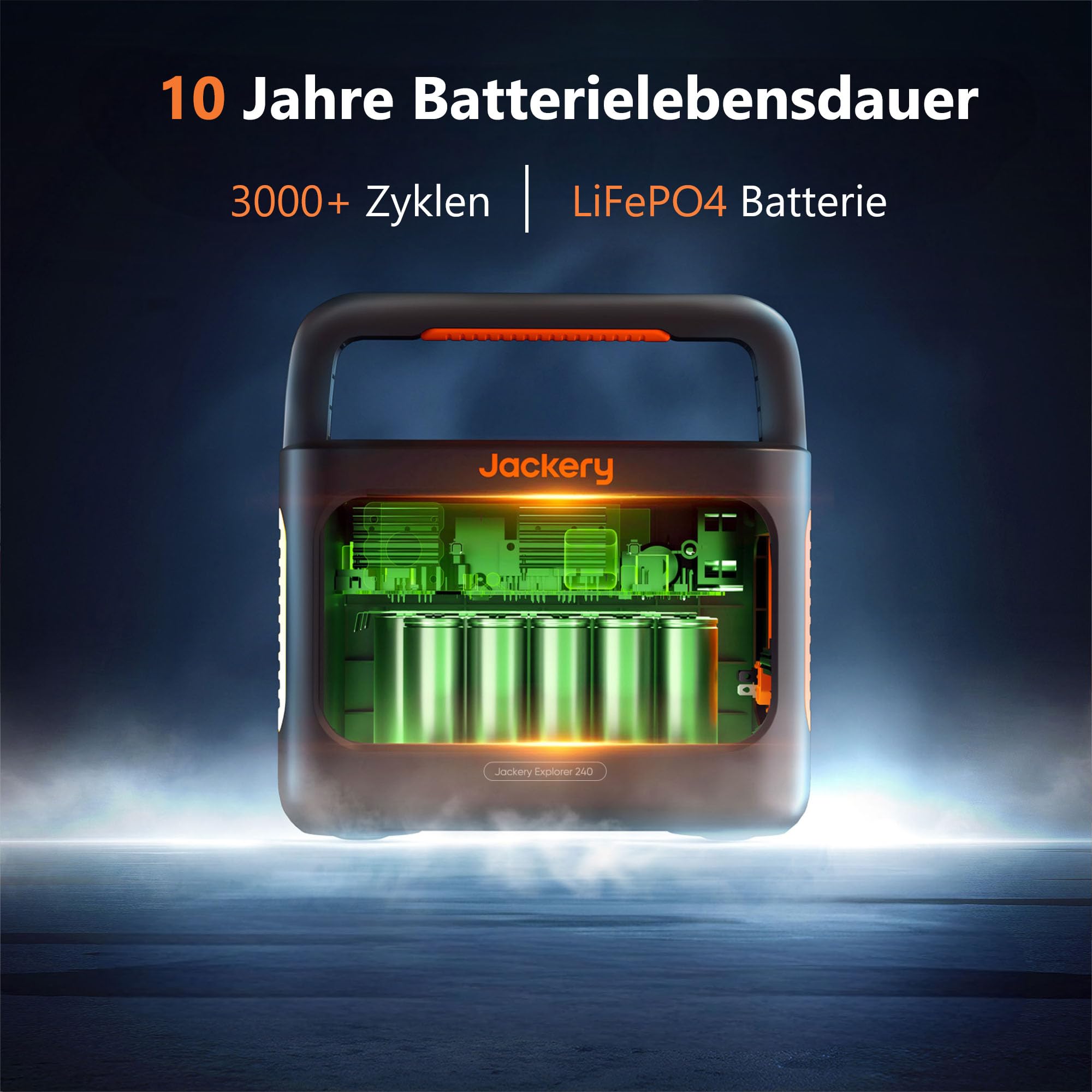 Jackery 240 v2 zonnegenerator met 40W zonnepaneel, 256Wh LiFePO4-accu, 300W AC en 100W USB-C-uitgang voor buiten, kamperen en noodgevallen (nieuw in 2024) 