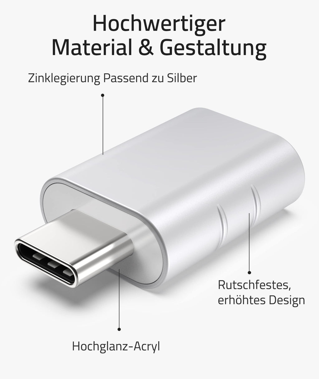 Syntech USB-C naar USB-adapter, 2 USB-C mannelijk naar USB-C vrouwelijk adapter, compatibel met iPhone 16 Pro Max iMac iPad Pro 2021, MacBook Air Pro 2020 en andere Type-C/Thunderbolt 3-apparaten, blauw 