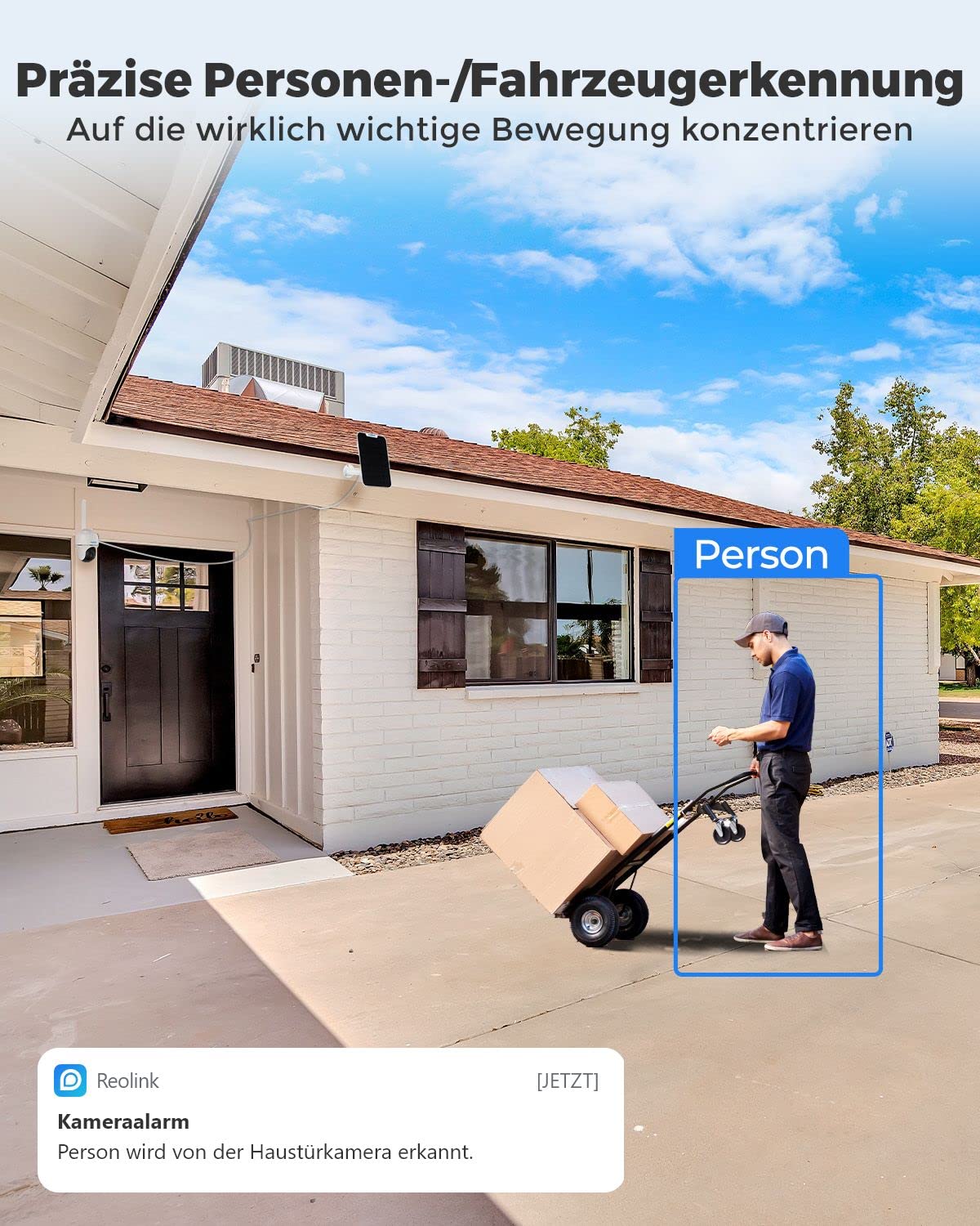 Reolink 3G/4G LTE beveiligingscamera met simkaart, 5MP 355°/140° PTZ zonnecamera voor buiten, kleuren nachtzicht, persoons-/huisdierdetectie, alarmfiltering, stand-alone, Go PT Plus + zonnepaneel + 32GB microSD 