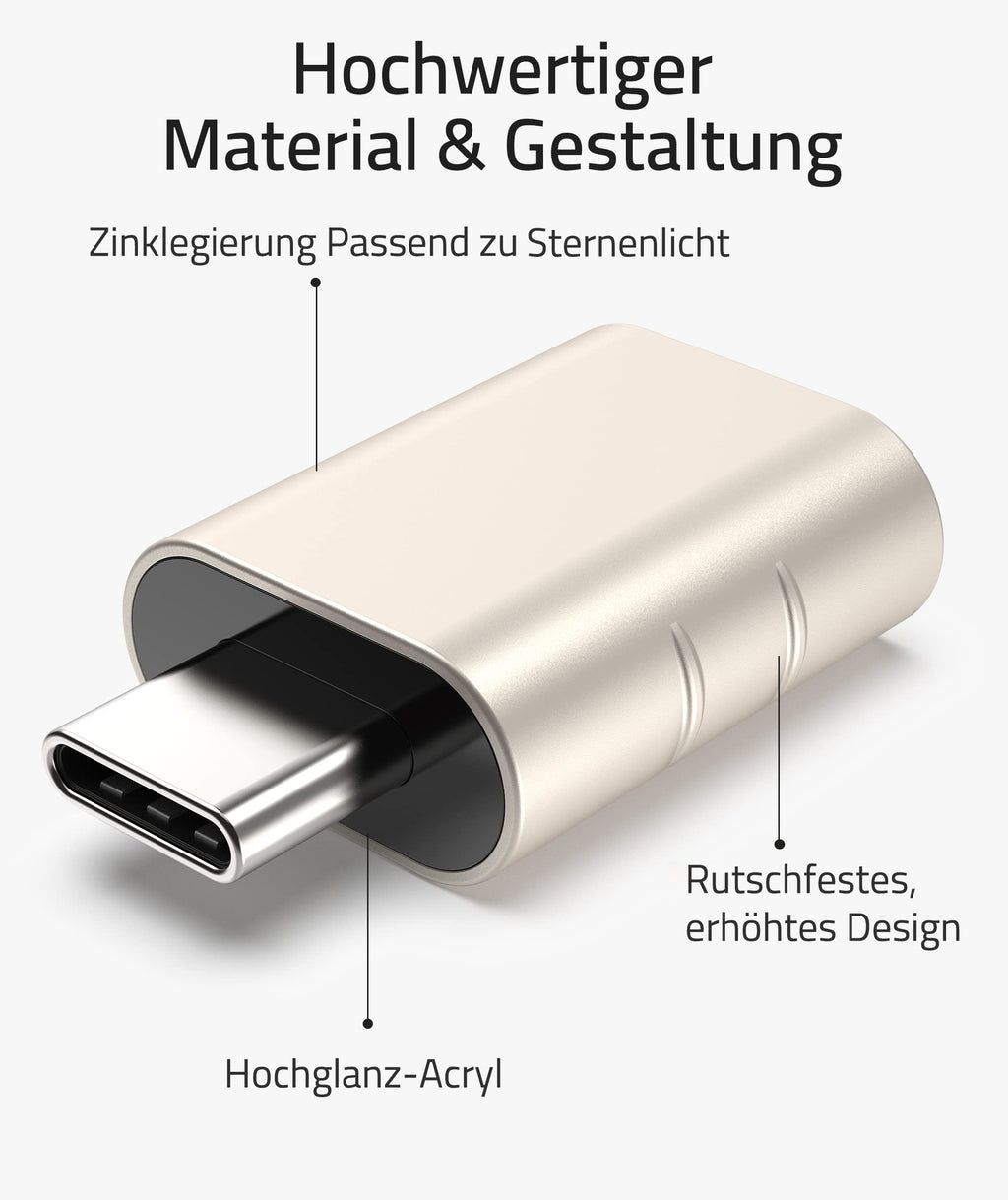 Syntech USB-C naar USB-adapter, 2 USB-C mannelijk naar USB-C vrouwelijk adapter, compatibel met iPhone 16 Pro Max iMac iPad Pro 2021, MacBook Air Pro 2020 en andere Type-C/Thunderbolt 3-apparaten, blauw 