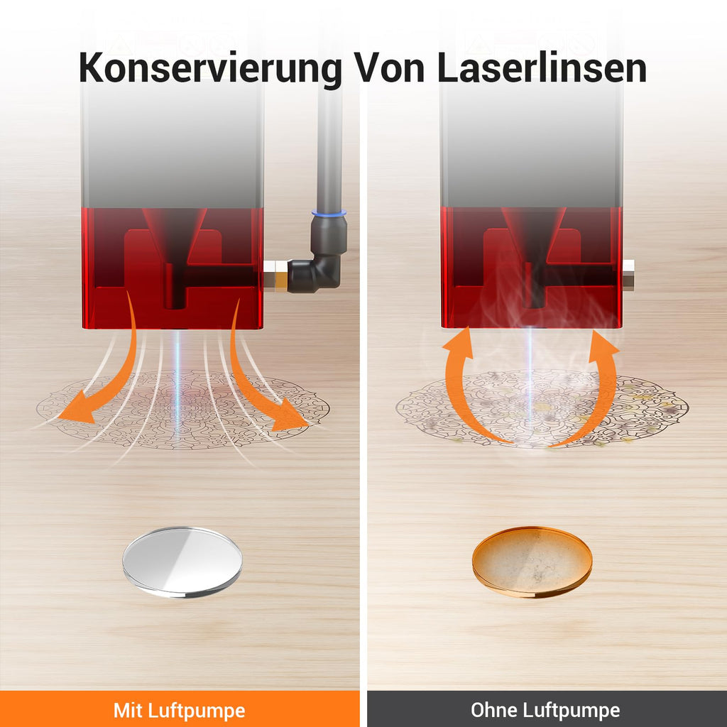 Mecpow X3 Pro lasergraveermachine met luchtondersteuning, 10W graveermachine en lasersnijder voor hout en metaal, 60W CNC-freesmachine met noodstop, vlam- en gyrodetectie, oppervlak 410 x 400 mm 