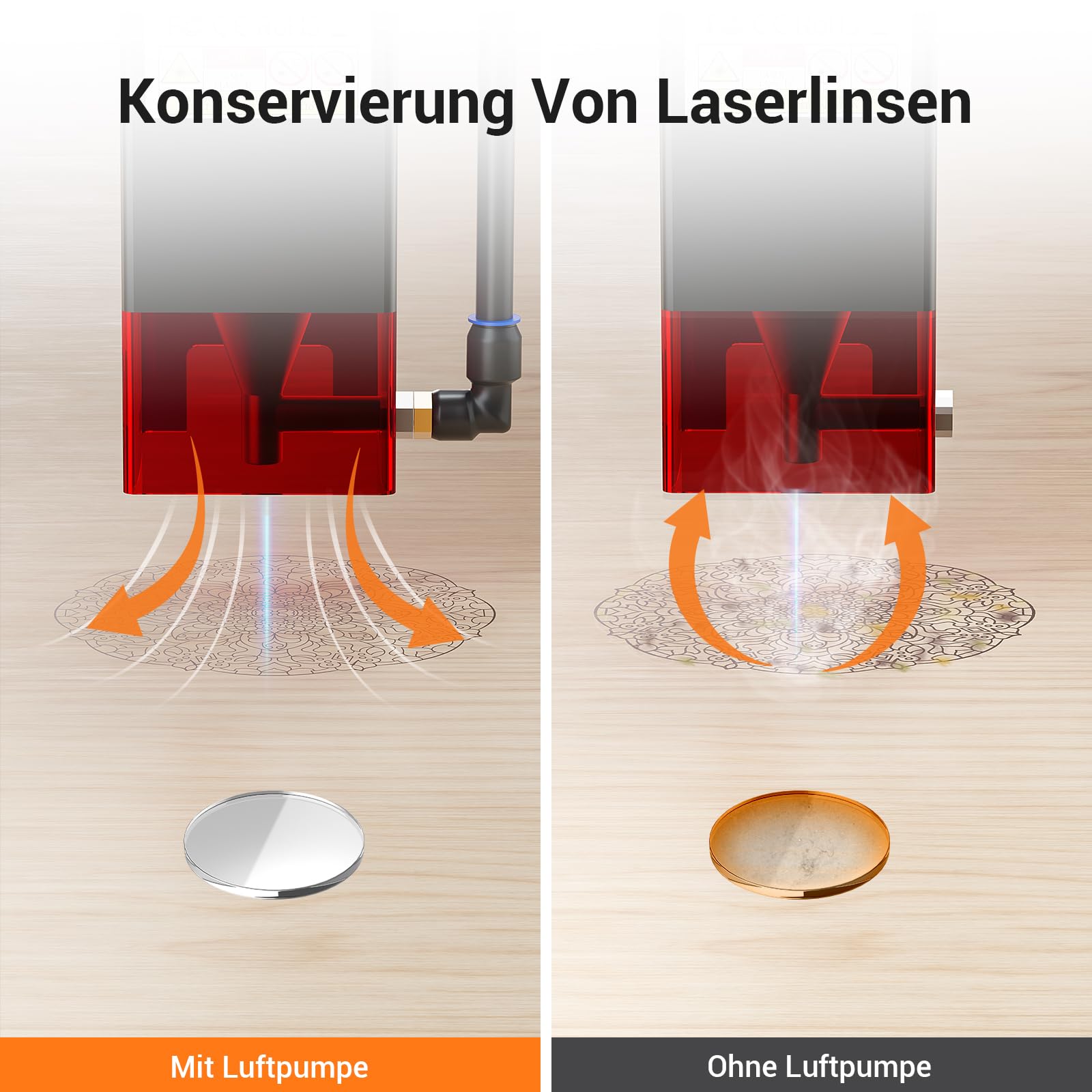 Mecpow X3 Pro lasergraveermachine met luchtondersteuning, 10W graveermachine en lasersnijder voor hout en metaal, 60W CNC-freesmachine met noodstop, vlam- en gyrodetectie, oppervlak 410 x 400 mm 