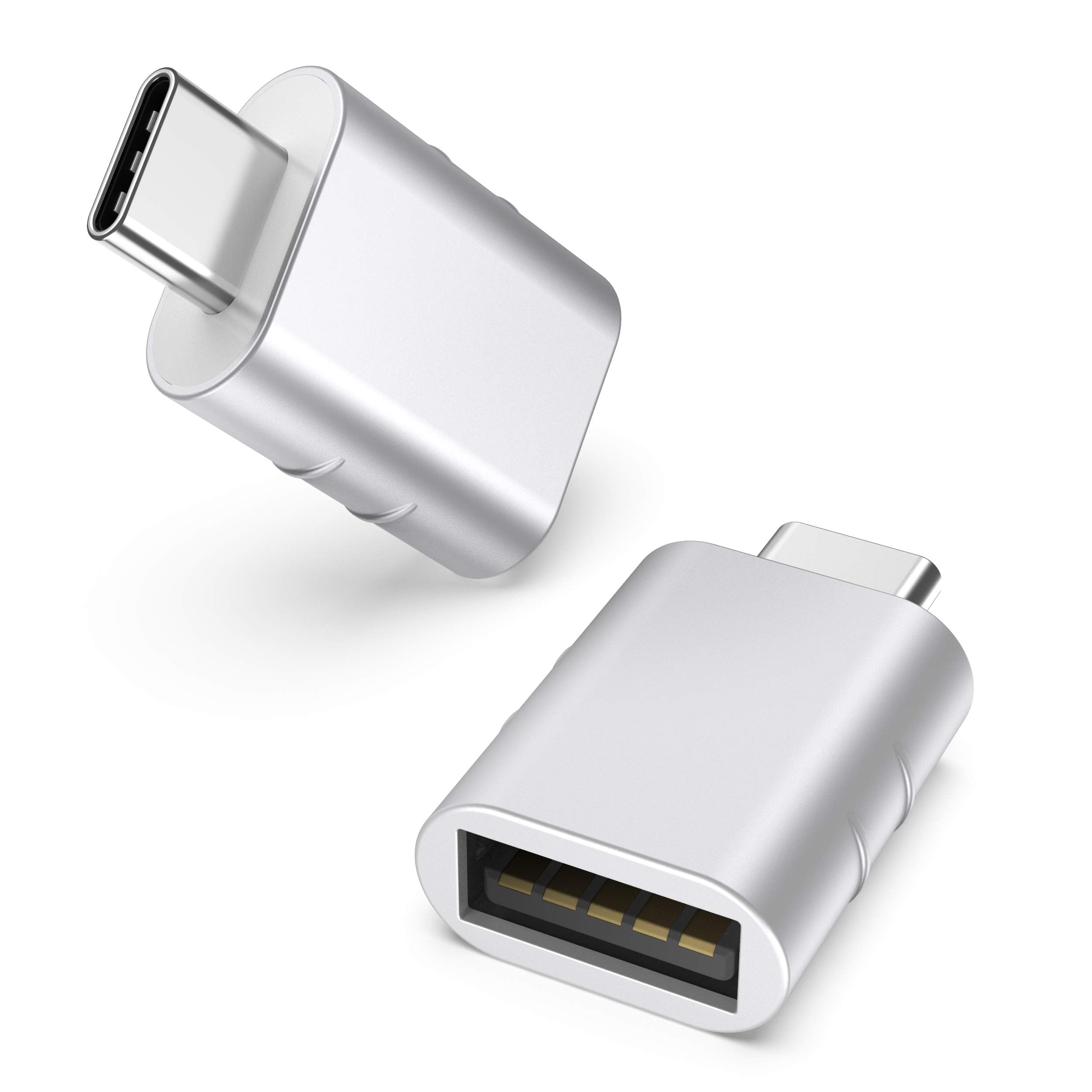 Syntech USB-C naar USB-adapter, 2 USB-C mannelijk naar USB-C vrouwelijk adapter, compatibel met iPhone 16 Pro Max iMac iPad Pro 2021, MacBook Air Pro 2020 en andere Type-C/Thunderbolt 3-apparaten, blauw 