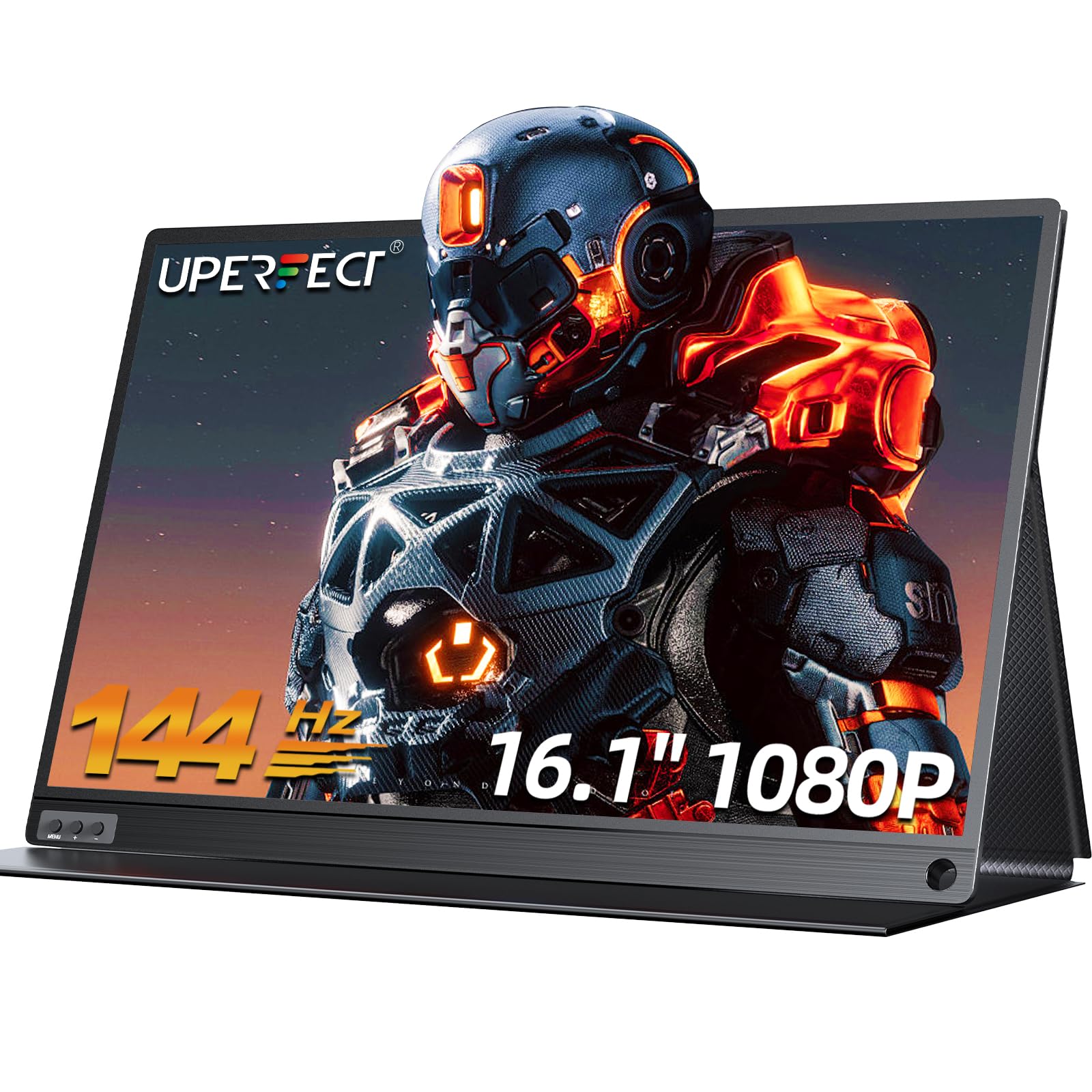 UPERFECT Draagbare Monitor Touchscreen 21,5 inch 120Hz Draagbare Monitor Touchscreen 1300:1 1080P Scherm Geïntegreerde Montage HDMI USB C voor PC Laptop Game Console, Metalen Behuizing VESA Compatibel 
