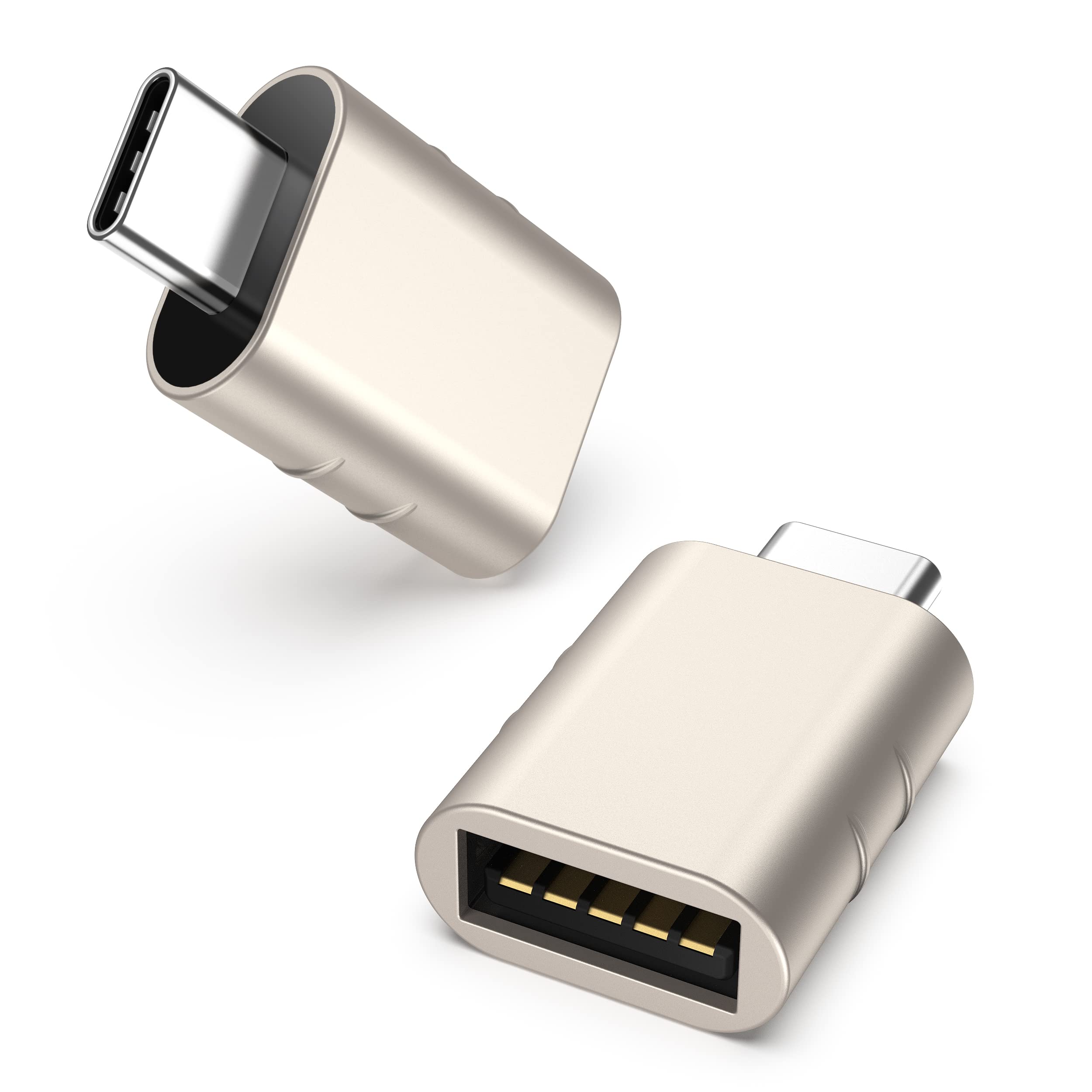 Syntech USB-C naar USB-adapter, 2 USB-C mannelijk naar USB-C vrouwelijk adapter, compatibel met iPhone 16 Pro Max iMac iPad Pro 2021, MacBook Air Pro 2020 en andere Type-C/Thunderbolt 3-apparaten, blauw 