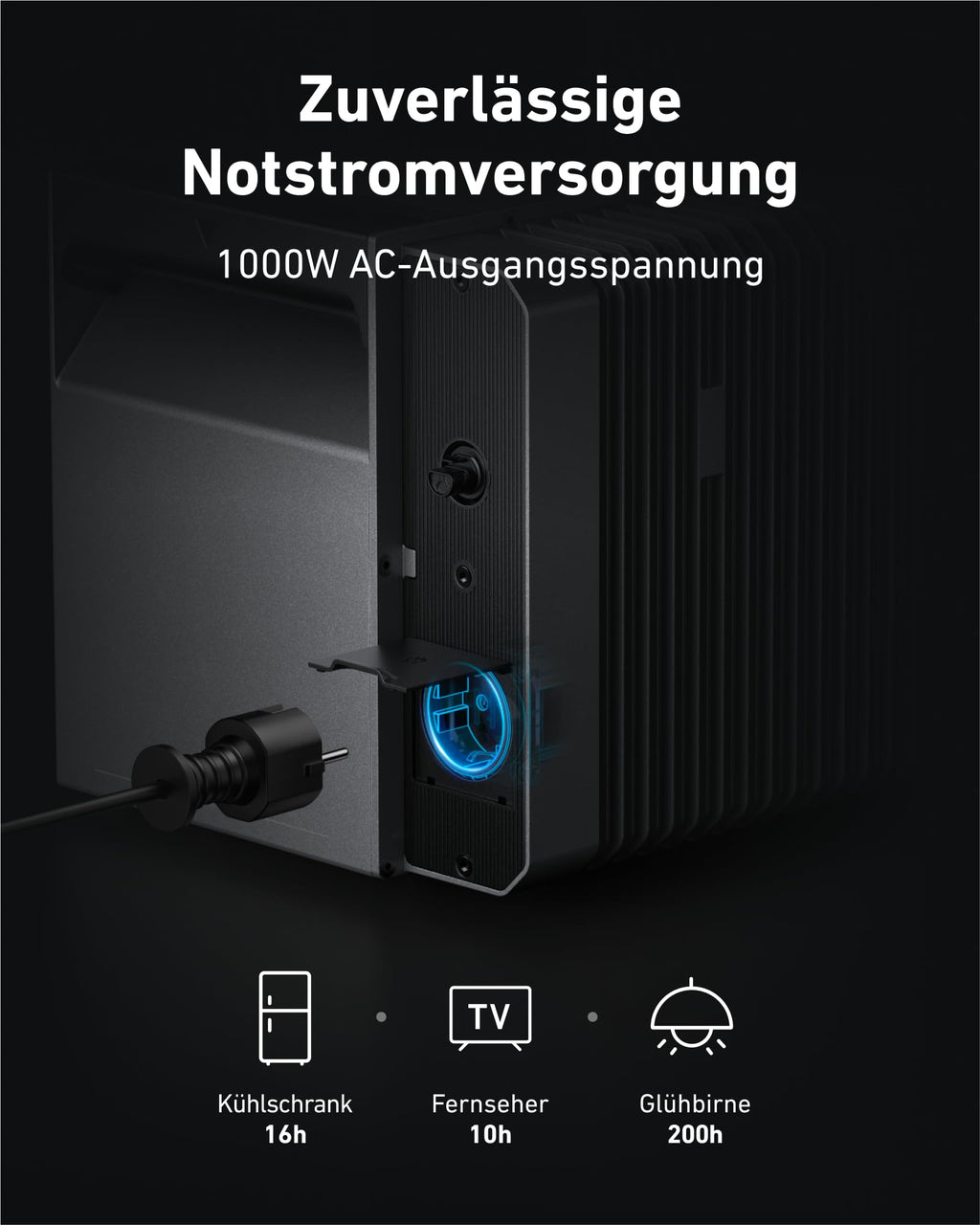 Anker SOLIX Solar Bank 2 E1600 Pro met geheugen, alles-in-één energieopslag met micro-omvormer, 1,6 kWh, 4 MPPT 2400 W zonne-energie-ingang, 1000 W AC, 6000 laadcycli, capaciteit van 9,6 kWh, plug &amp; play 