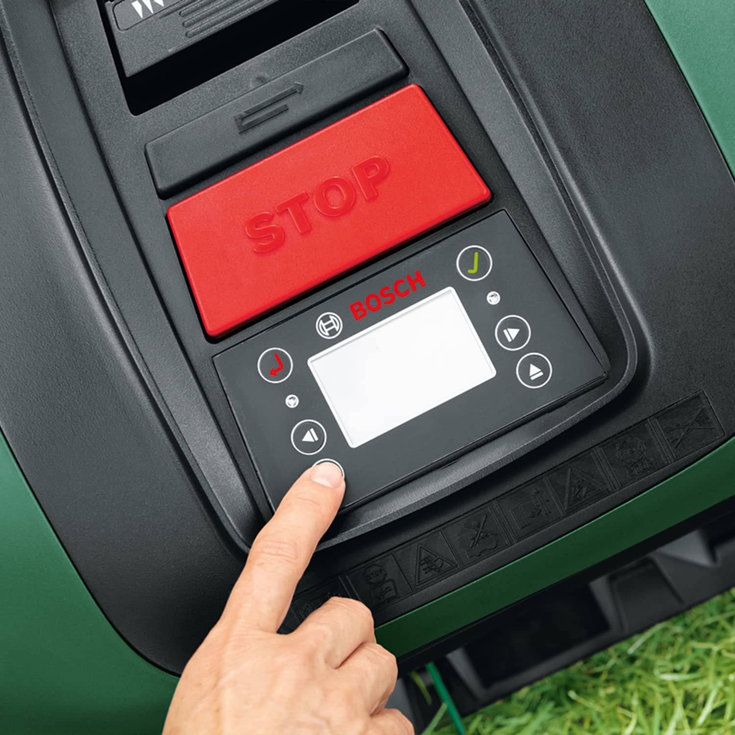 Bosch Home and Garden Indego XS 300 Robotmaaier (met geïntegreerde 18 V-accu, inclusief laadstation, snijbreedte 19 cm, voor gazons tot 300 m², in doos) Zwart, Groen 