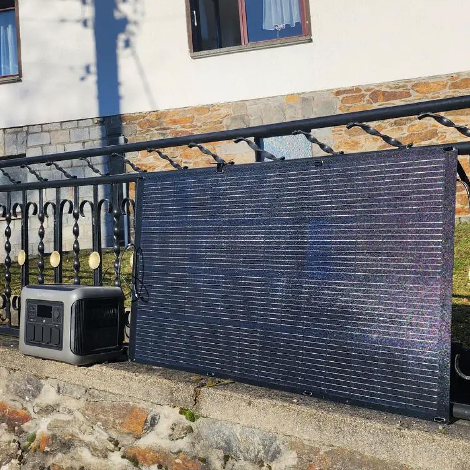 ALLPOWERS R1500 Draagbaar Energiestation met 200W Zonnepaneel, 1152Wh LiFePO4 Accu met 1800W AC Output Zonnegenerator, 43dB Stille Werking Mobiele Noodstroomvoorziening voor Tuin Reizen Kamperen Camper 