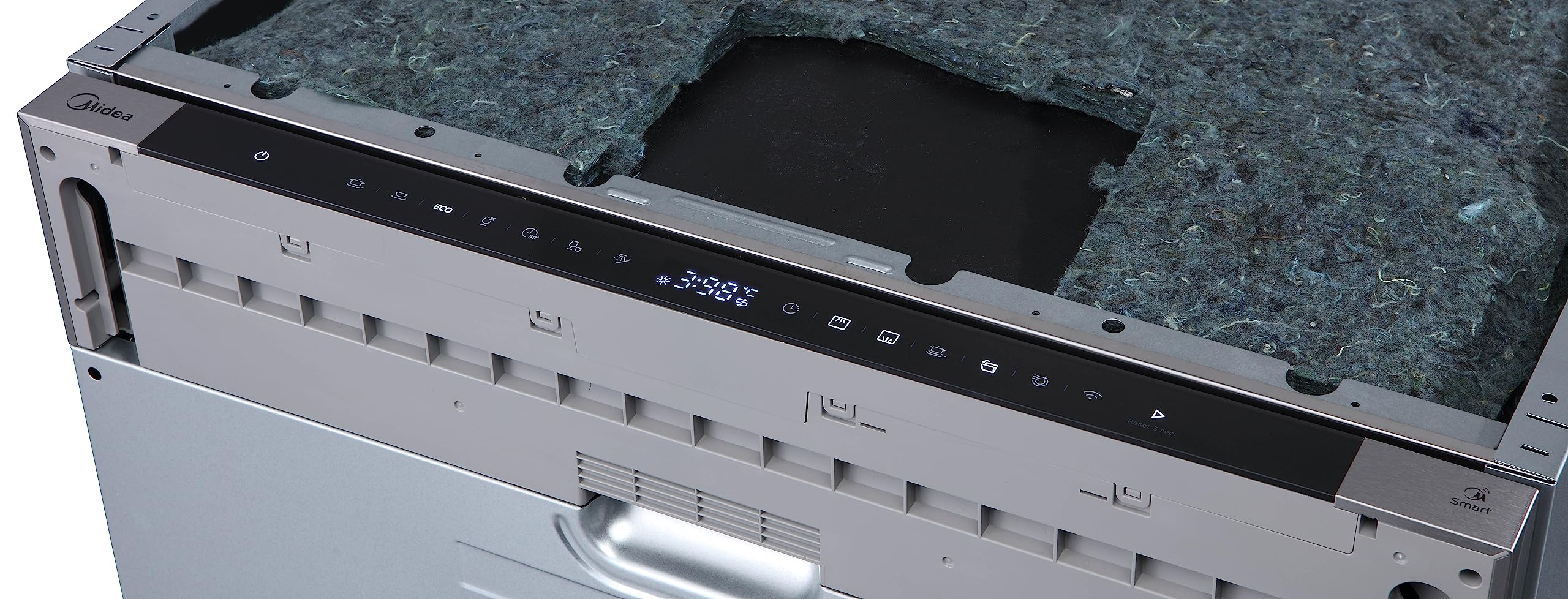 Midea ST 3.6F wi aanrechtvaatwasser, 6 wasprogramma's, startuitstel, extra droogfunctie, IoT-bediening, minivaatwasser, ideaal voor kleine appartementen, wit 
