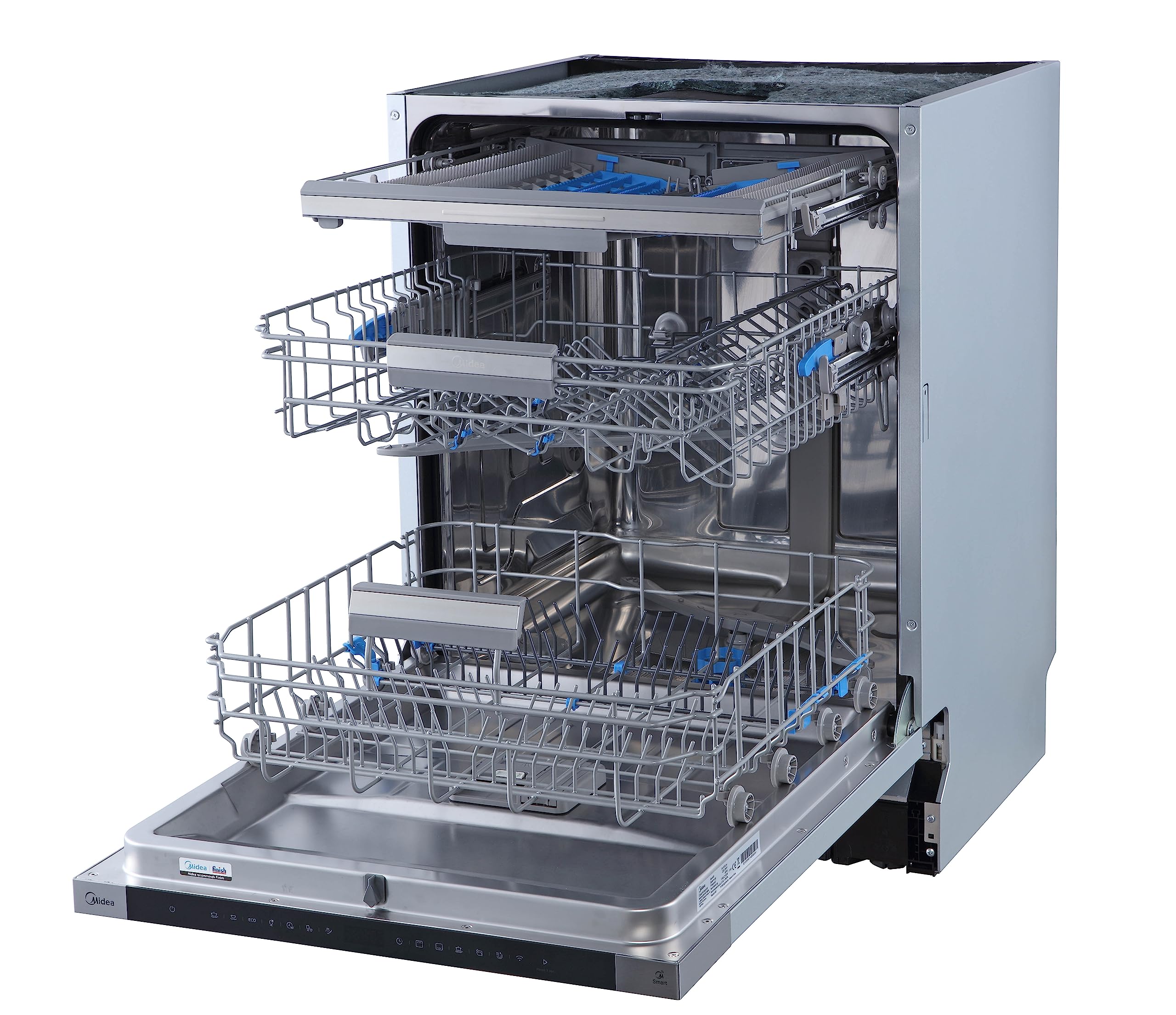 Midea ST 3.6F wi aanrechtvaatwasser, 6 wasprogramma's, startuitstel, extra droogfunctie, IoT-bediening, minivaatwasser, ideaal voor kleine appartementen, wit 