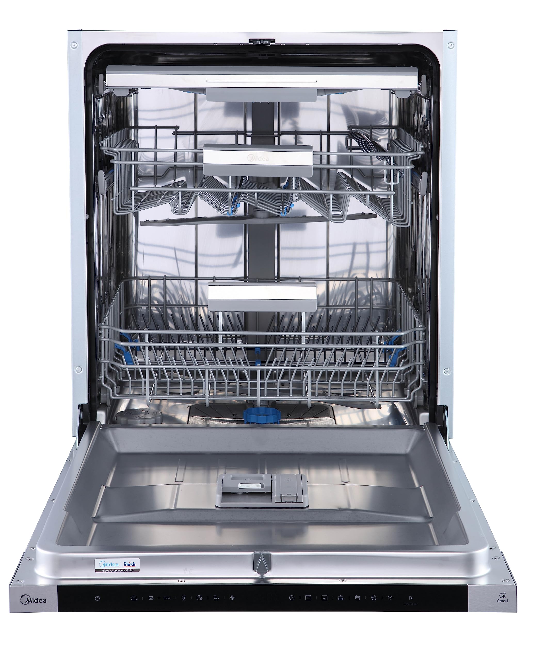 Midea ST 3.6F wi aanrechtvaatwasser, 6 wasprogramma's, startuitstel, extra droogfunctie, IoT-bediening, minivaatwasser, ideaal voor kleine appartementen, wit 