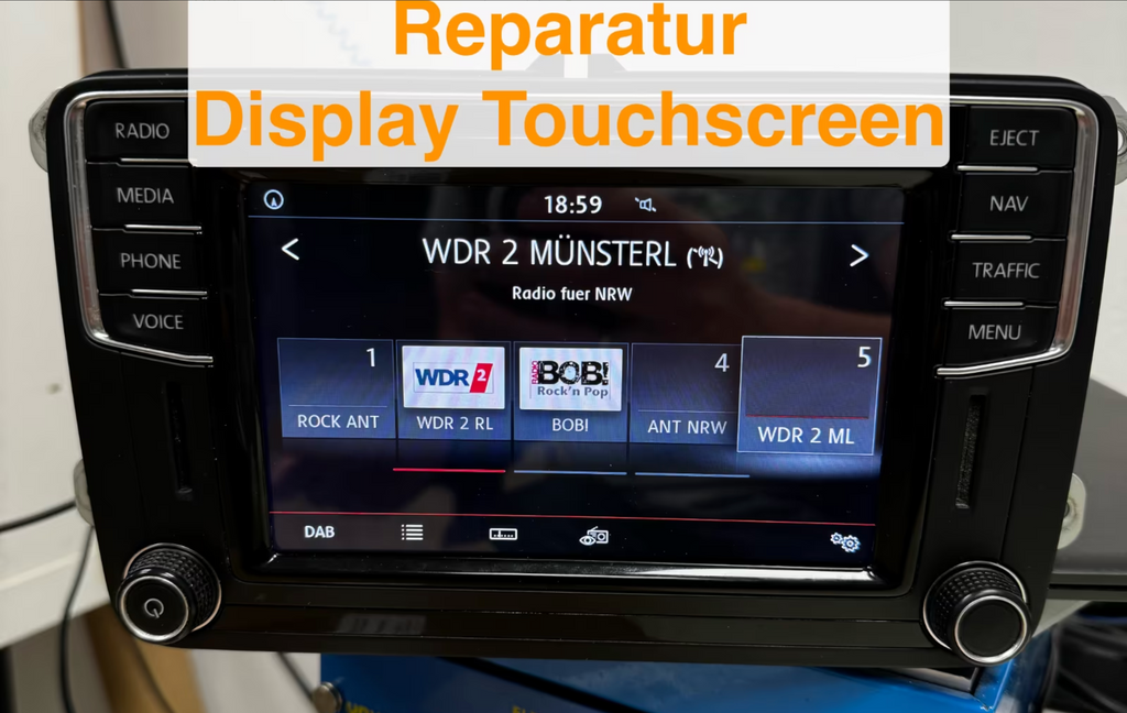 Reparatieservice voor VW / Skoda Discover Media MIB2 PQ &amp; Composition Media PQ Ghost Touch NAVI