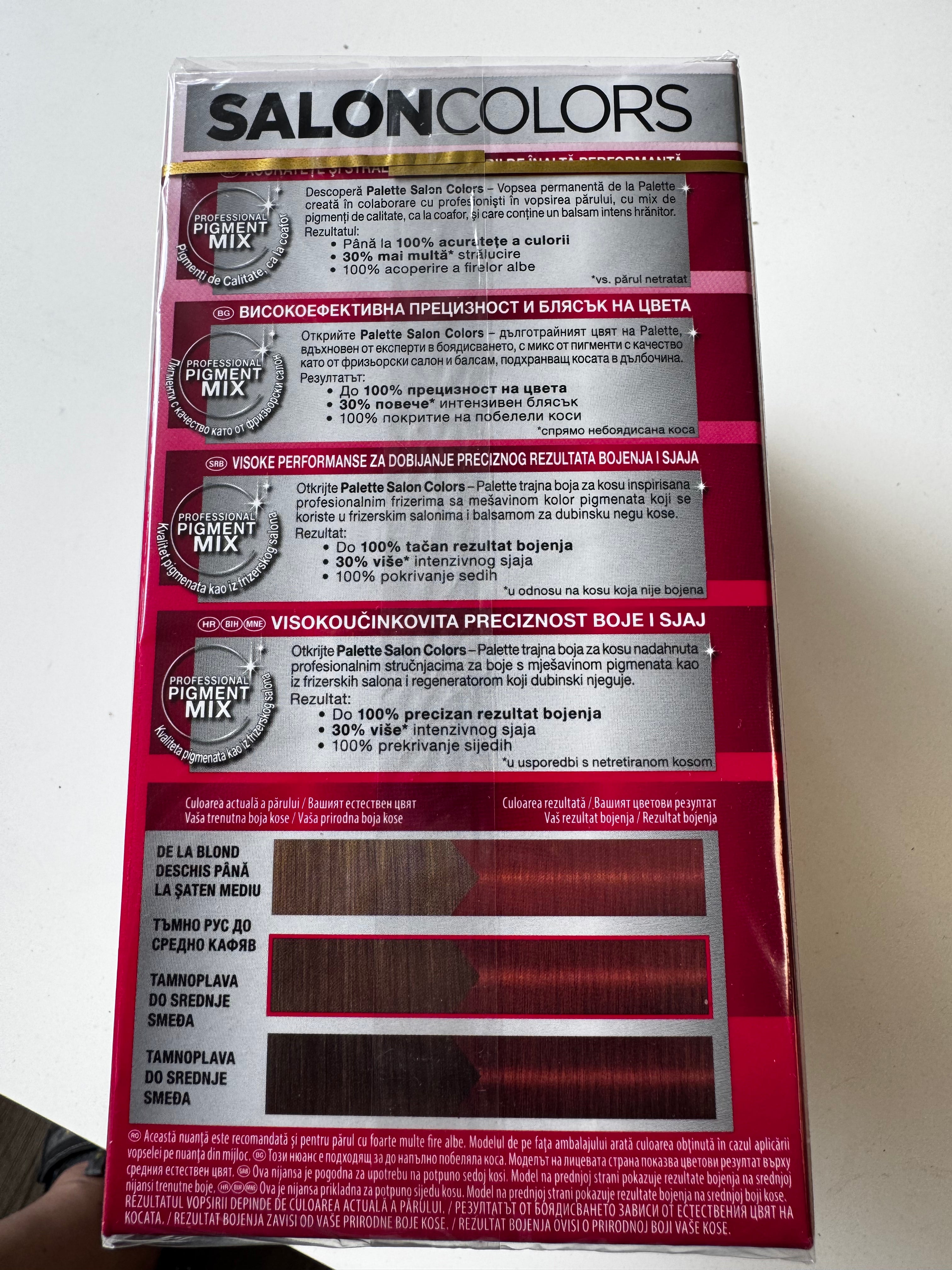 3-pack Schwarzkopf Palette SalonColors 6-7 (Donker Koperblond) – Resterende voorraad is verlopen 