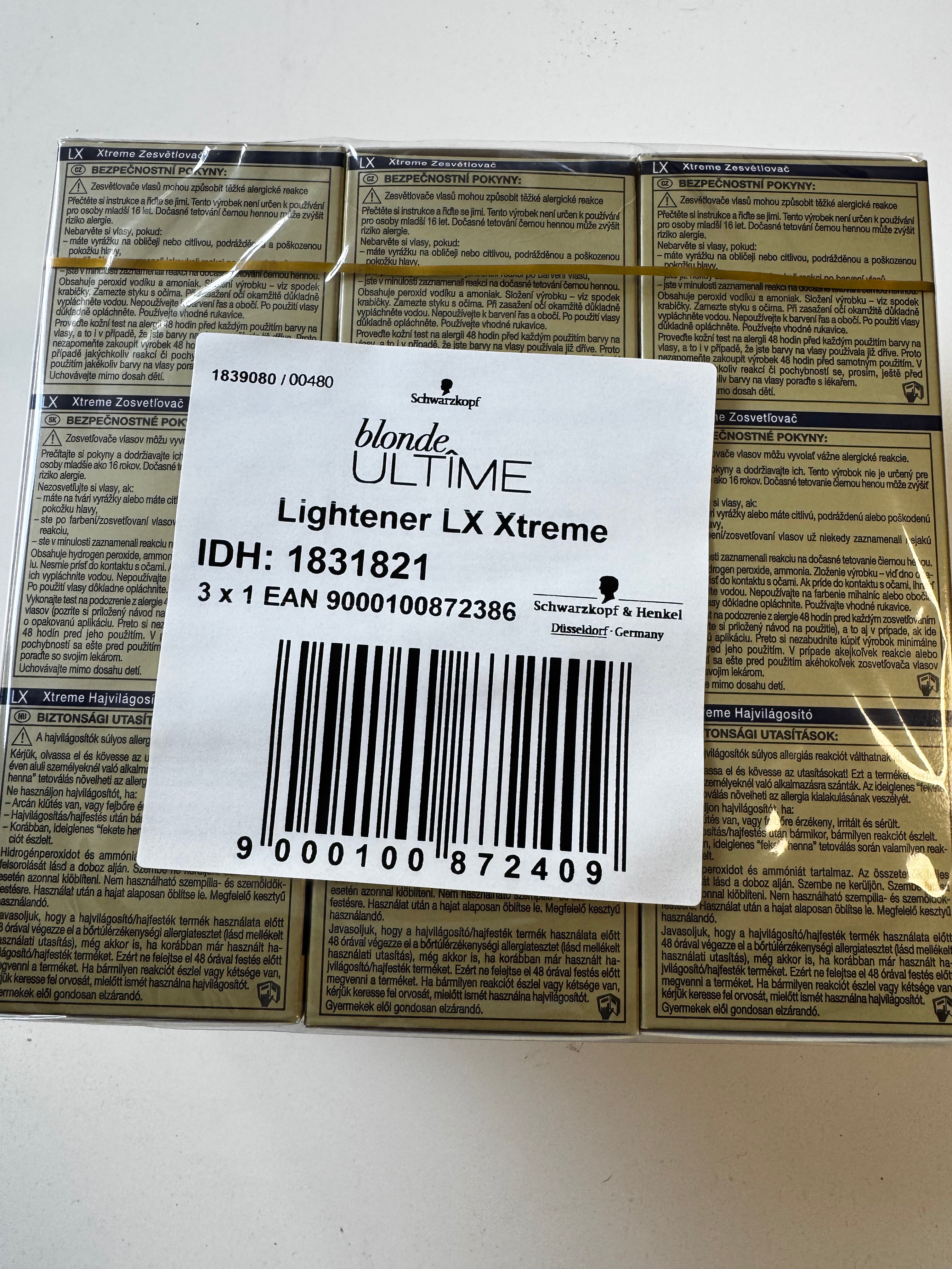 3-pack Schwarzkopf blonde ULTIME LX Xtreme Lightener (verloopt) 