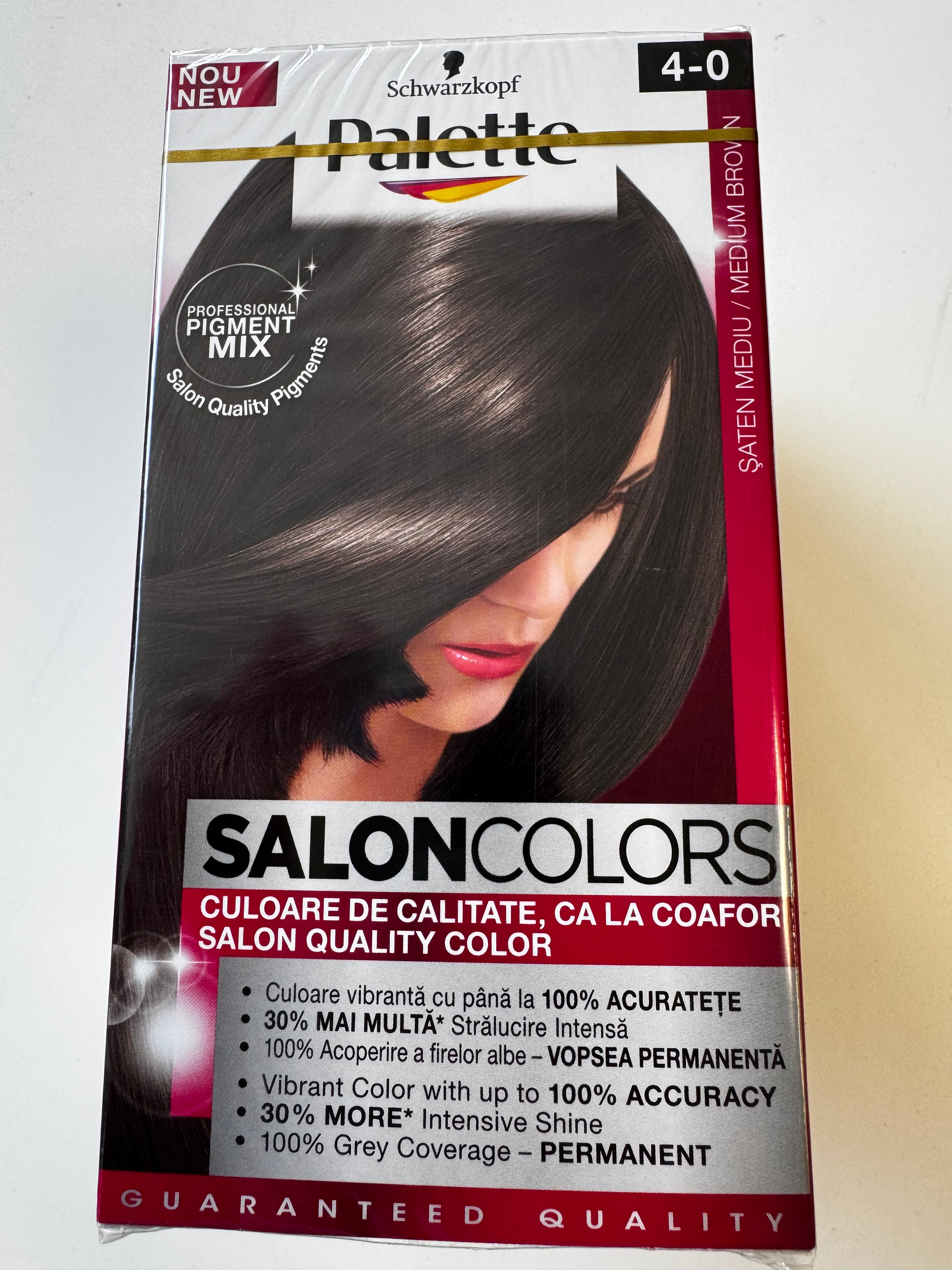 3-pack Schwarzkopf Palette SalonColors 4-0 Medium Brown (verloopt) 
