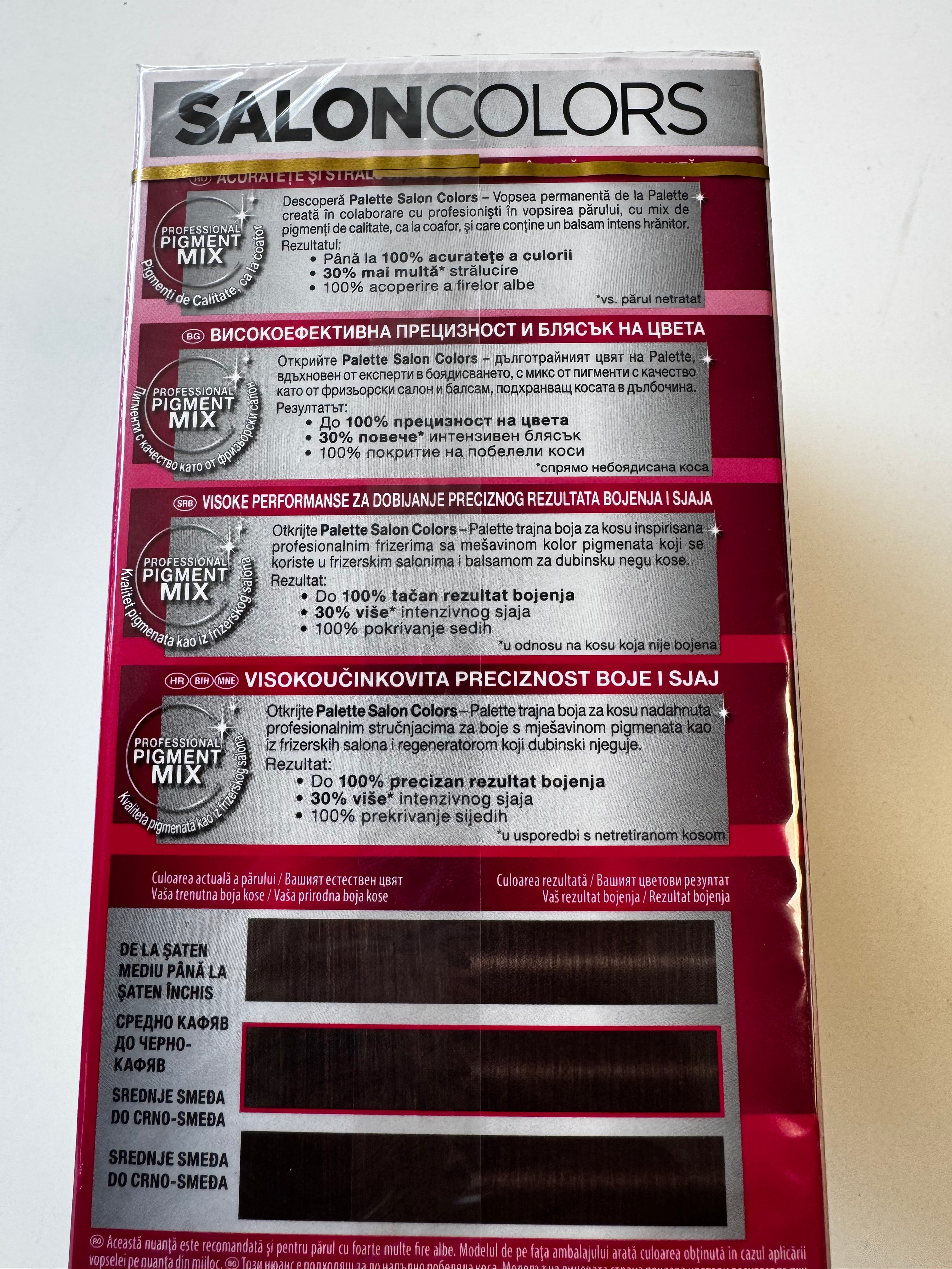 3-pack Schwarzkopf Palette SalonColors 4-0 Medium Brown (verloopt) 
