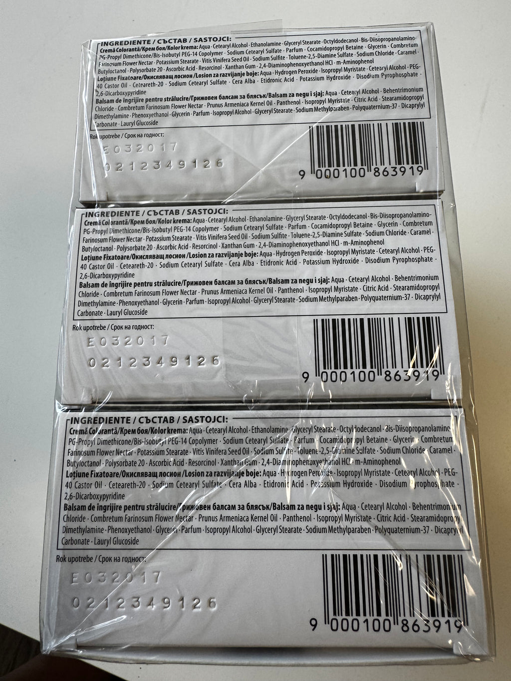 3-pack Schwarzkopf Nectra Color 1020 Light Pearl Blonde / Light Pearl Blonde (verloopt) 
