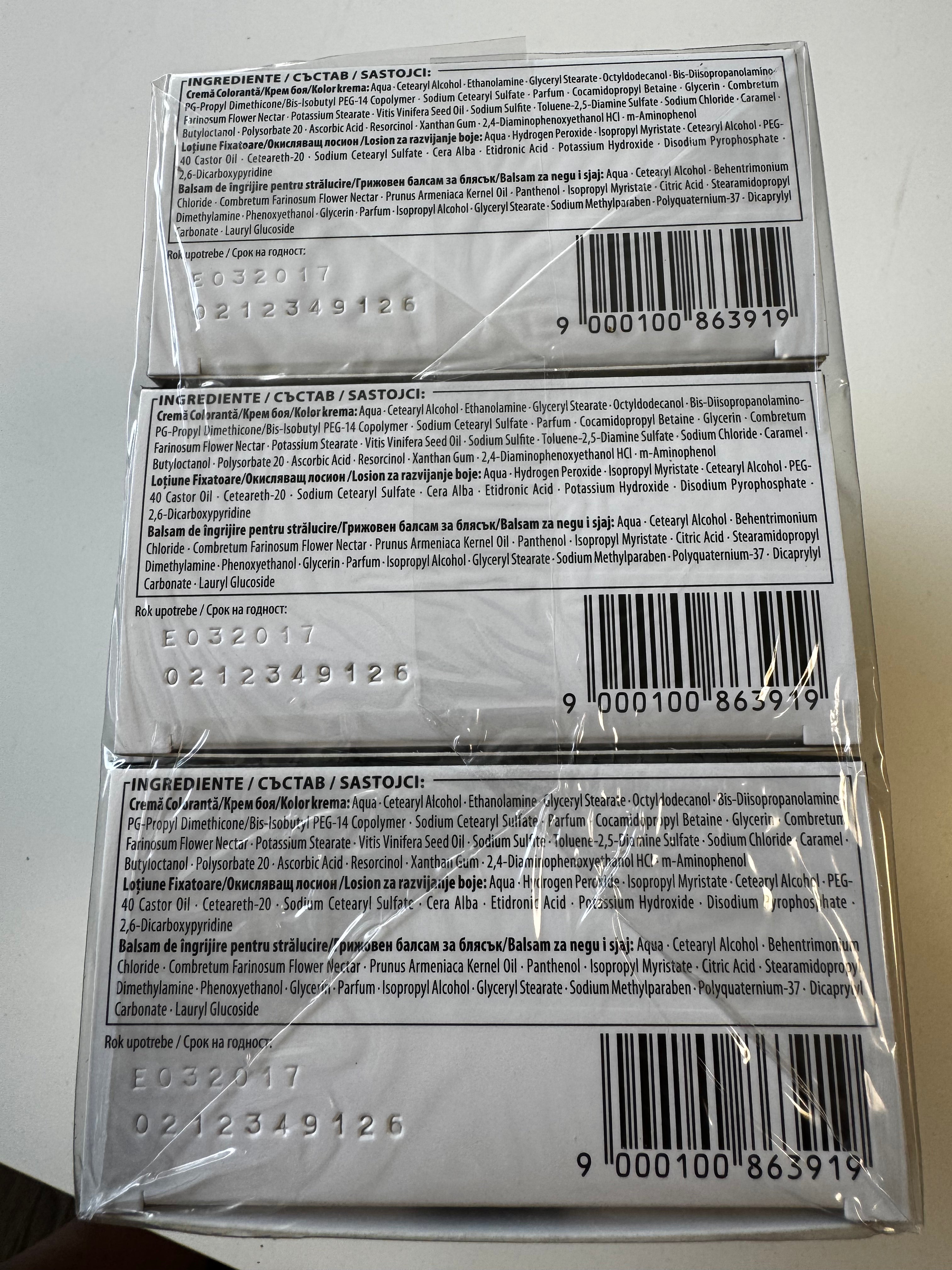 3-pack Schwarzkopf Nectra Color 1020 Light Pearl Blonde / Light Pearl Blonde (verloopt) 