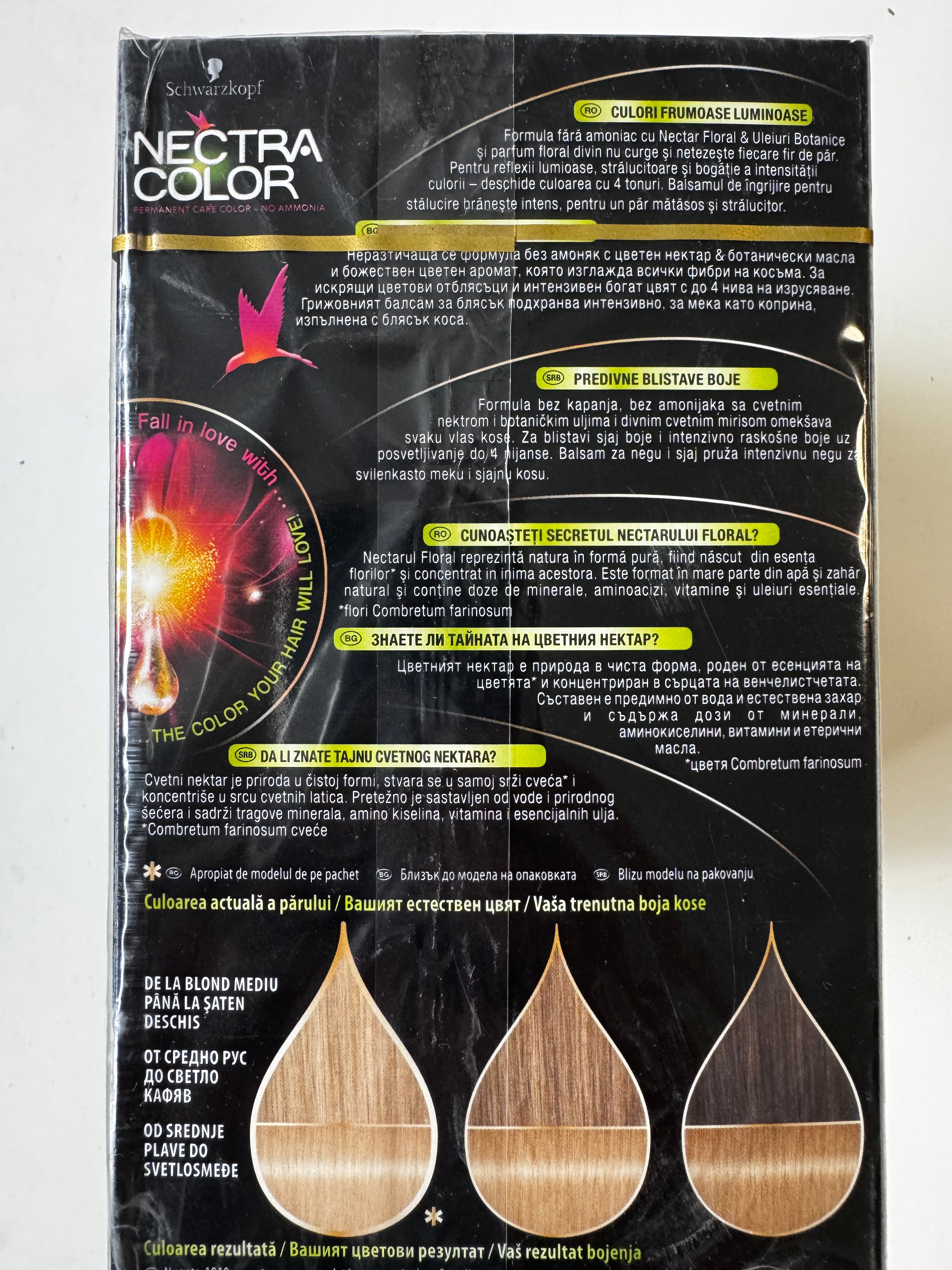 3-pack Schwarzkopf Nectra Color 1010 Silver Blonde / Silver Blonde (resterende voorraad is verlopen) 