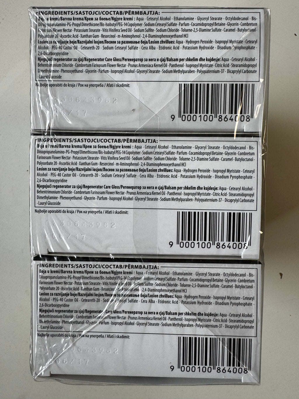 3-pack Schwarzkopf Nectra Color 1000 Licht Natuurlijk Blond (ten minste houdbaar tot datum overschreden) 