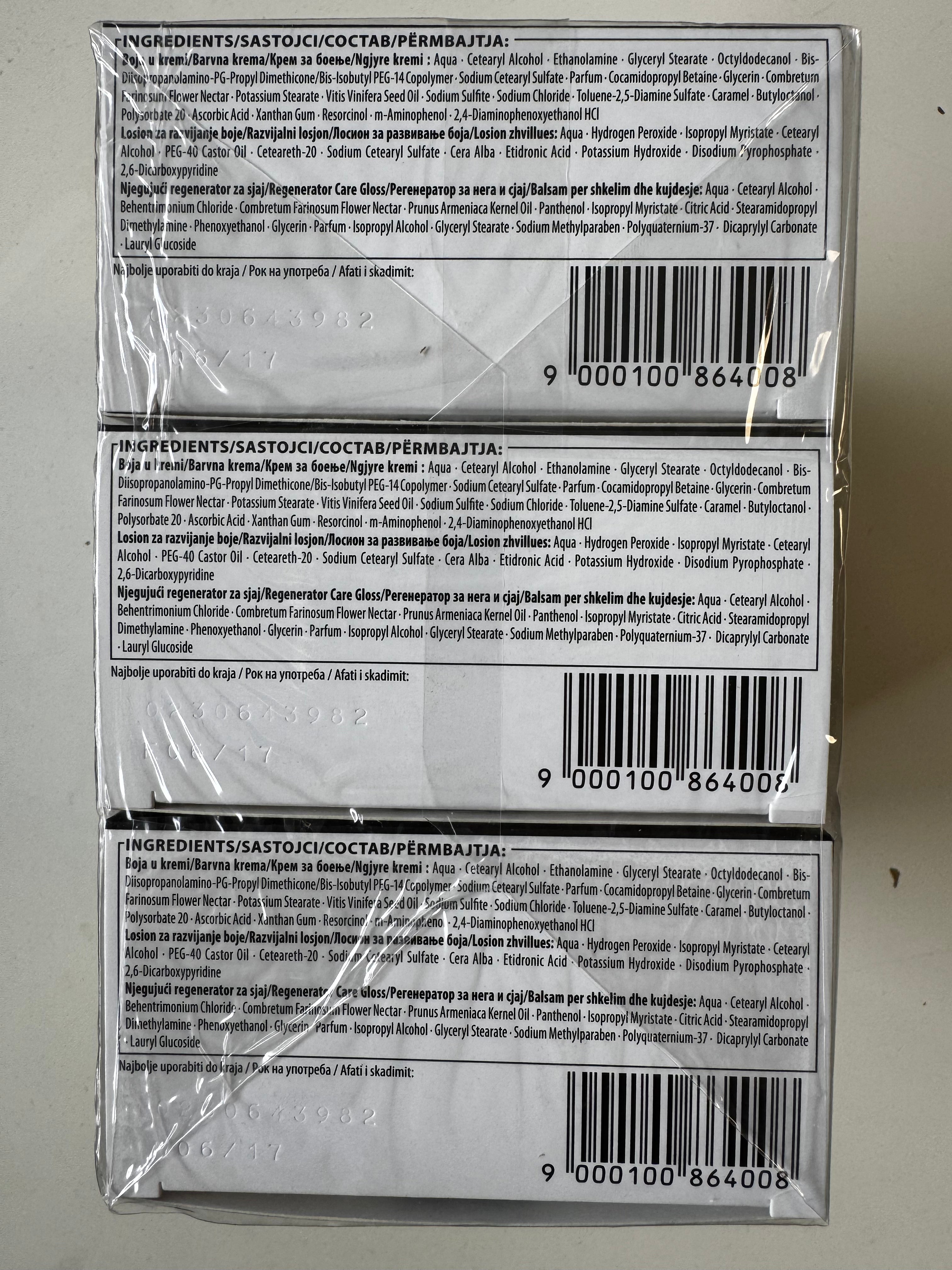 3-pack Schwarzkopf Nectra Color 1000 Licht Natuurlijk Blond (ten minste houdbaar tot datum overschreden) 