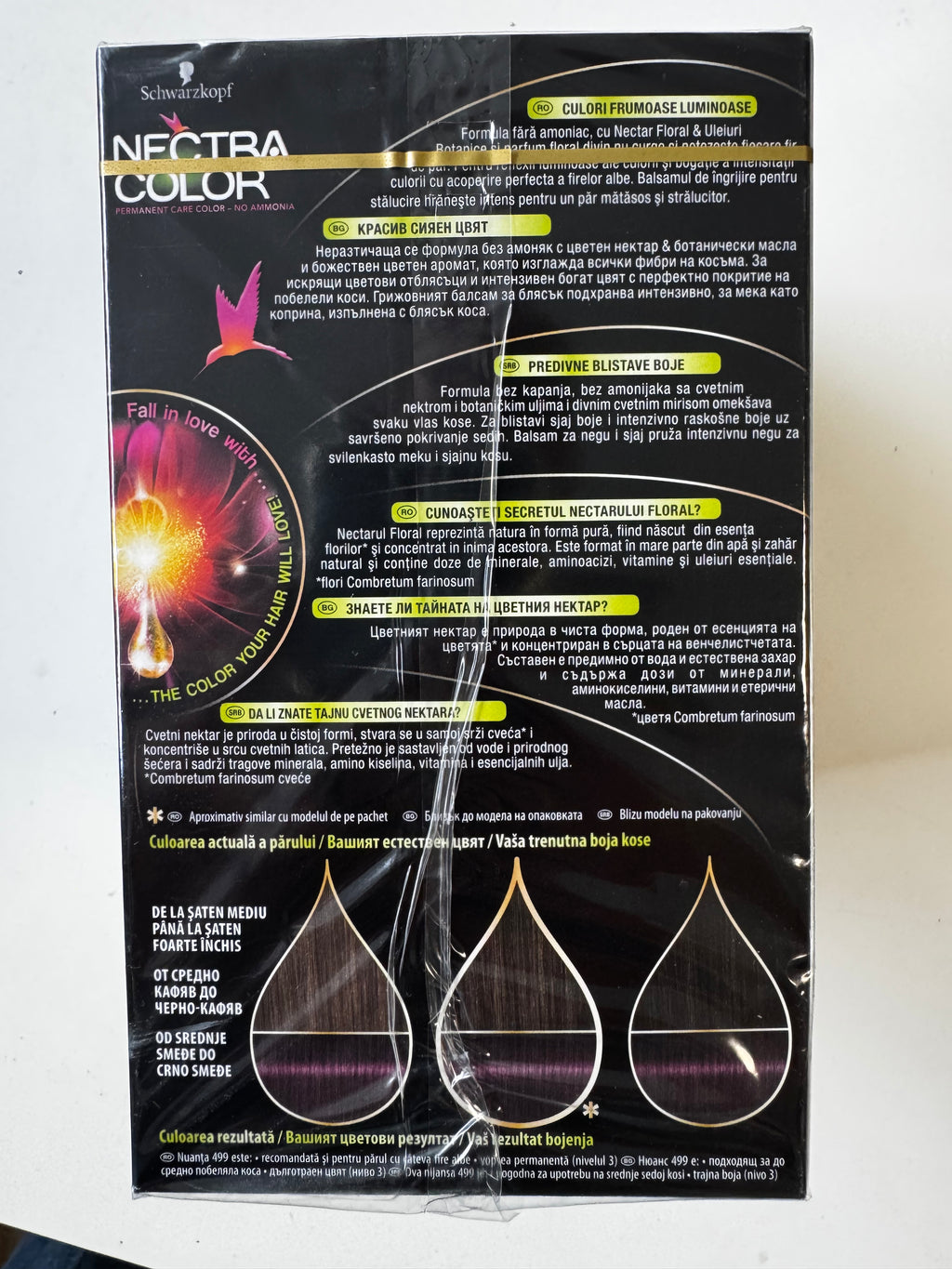 3-pack Schwarzkopf Nectra Color 499 Dark Cherry (verloopt) 