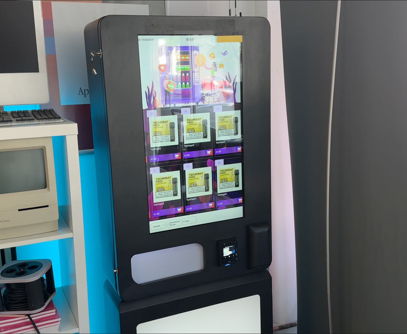 Vape-/sigarettenautomaat voor binnengebruik voor de detailhandel en horeca